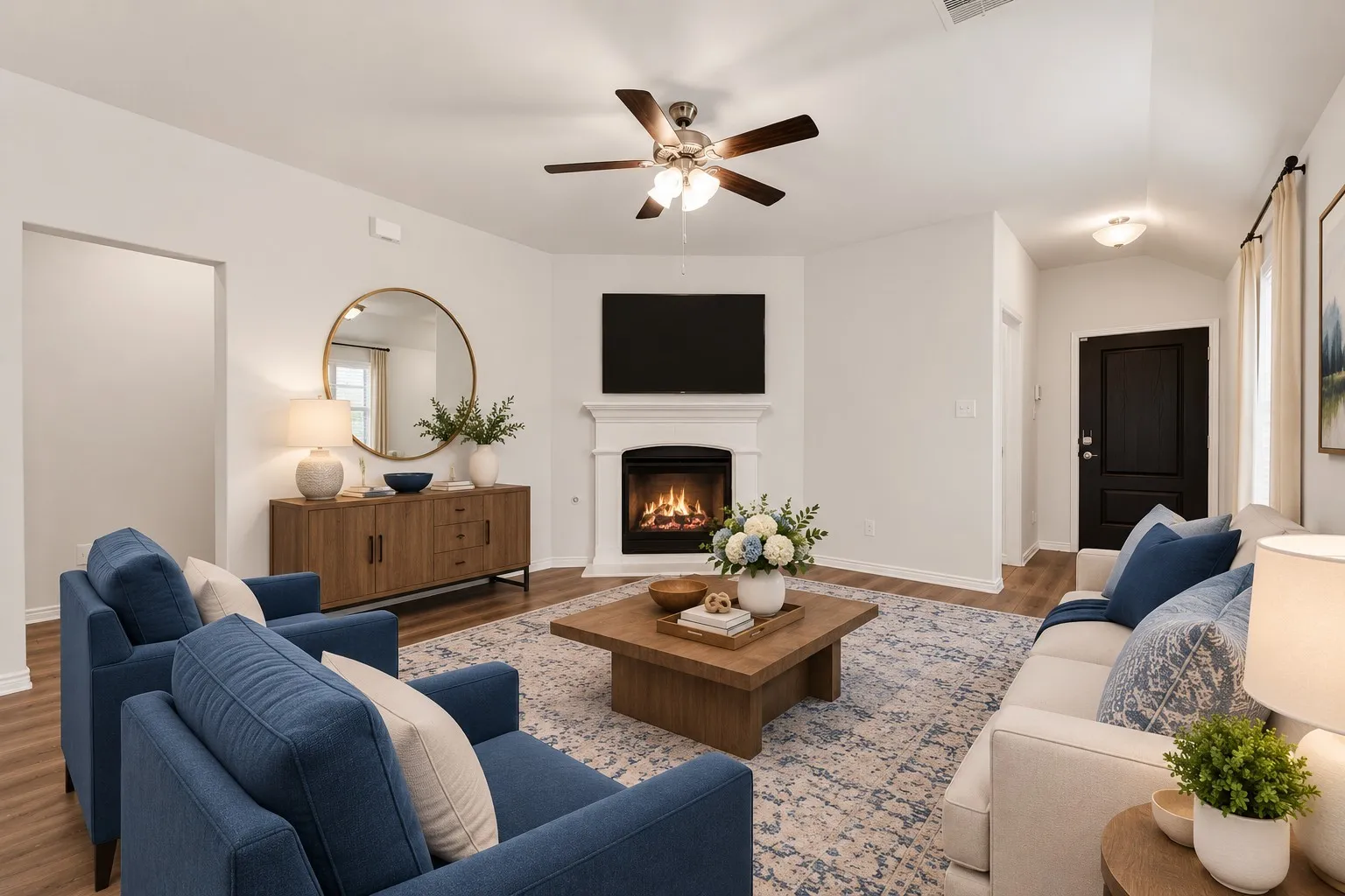 Living Room—Virtually Staged