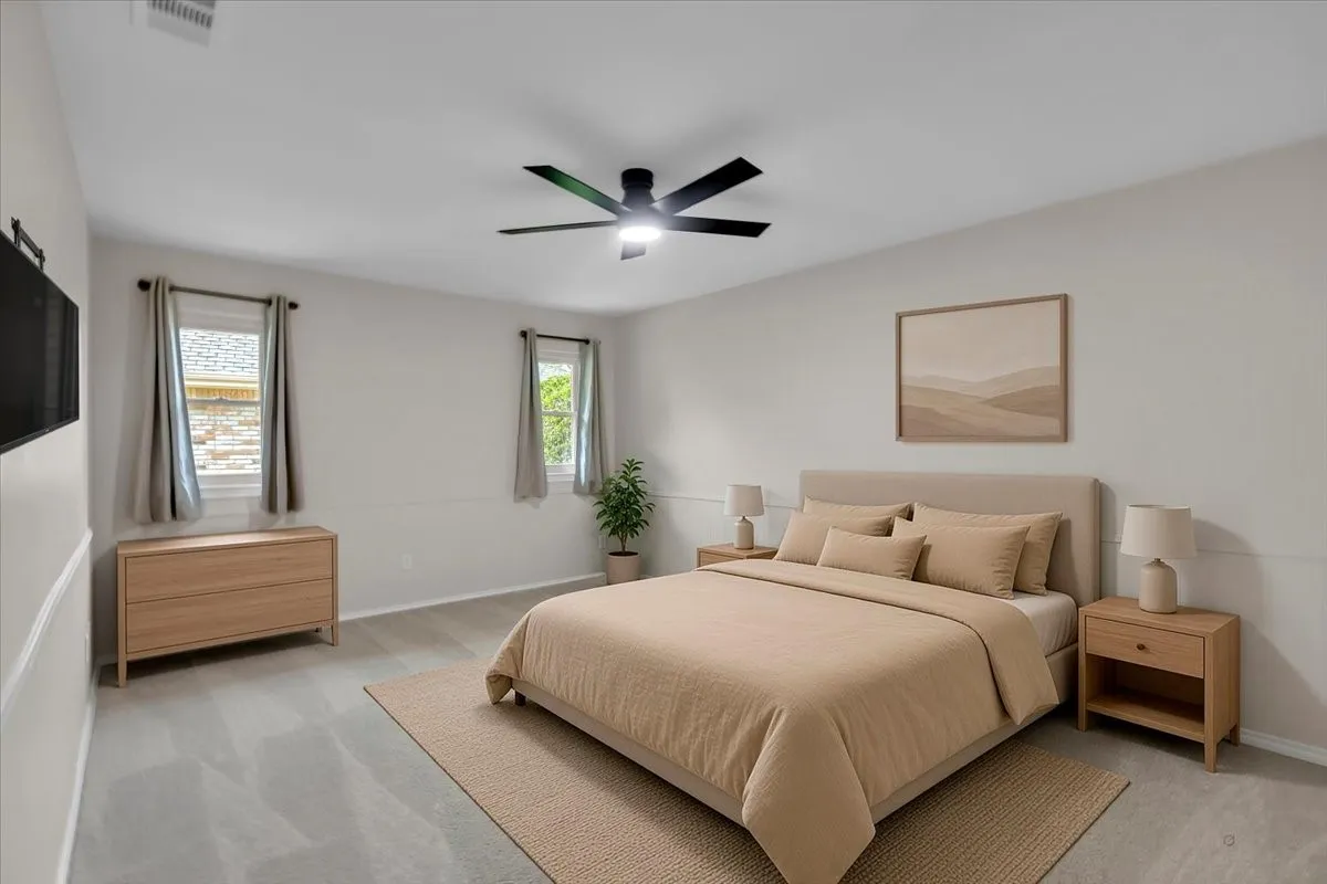 Virtual Staged bedroom 4