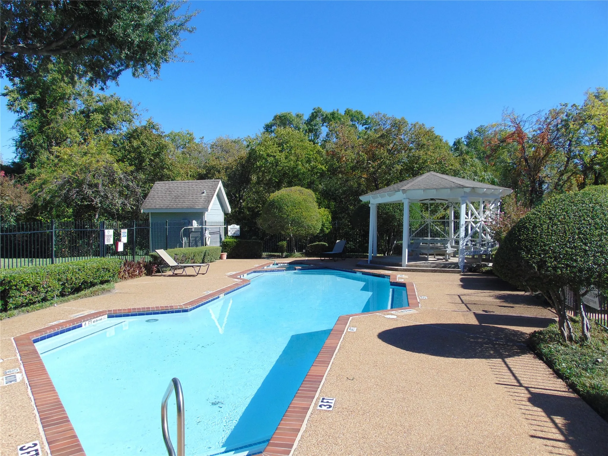 Community pool.  No worries for you...just Enjoy!