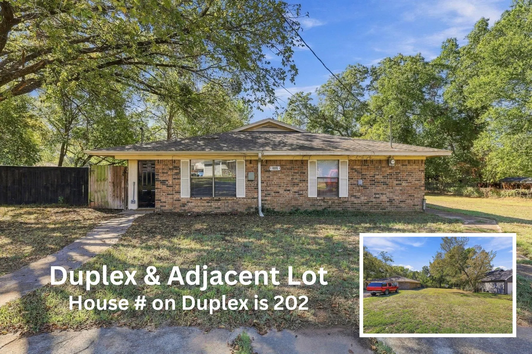 Duplex For Sale in Grayson County , 206 & 208 (202) Pecan Street, Collinsville, Texas 76233, 4 Bedroom, 2 Bathroom, Garage spaces, 0 Sqft, built in 1988, mls#21403862, Real Estate Agent in Collinsville, Homes For Sale in Grayson county, Homes For Sale in Collinsville, Realtor in Collinsville Texas, Real Estate Brokerage Independent Realty Texas, Luminita Cordes Realtor
