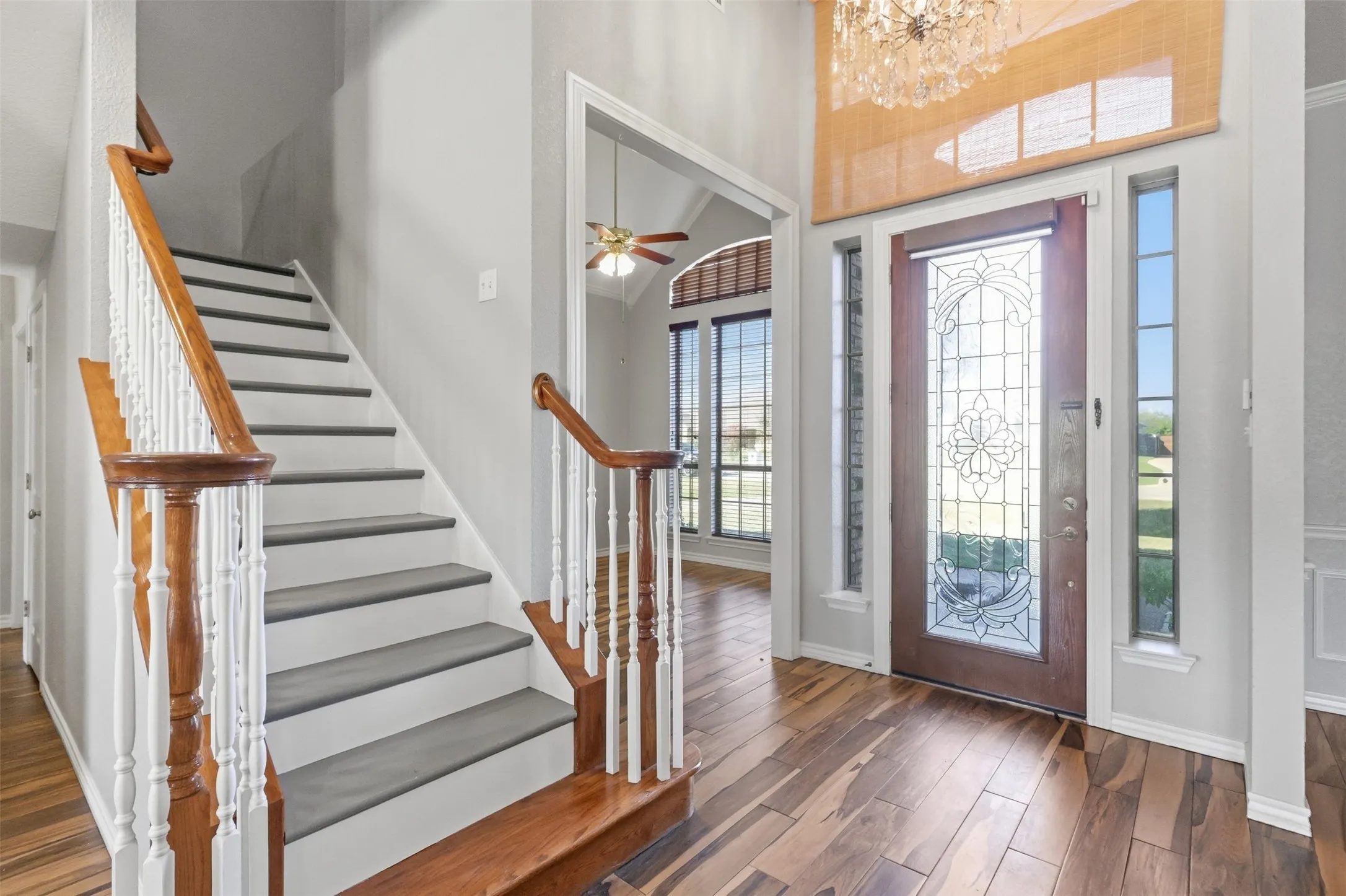 Staircase and office view