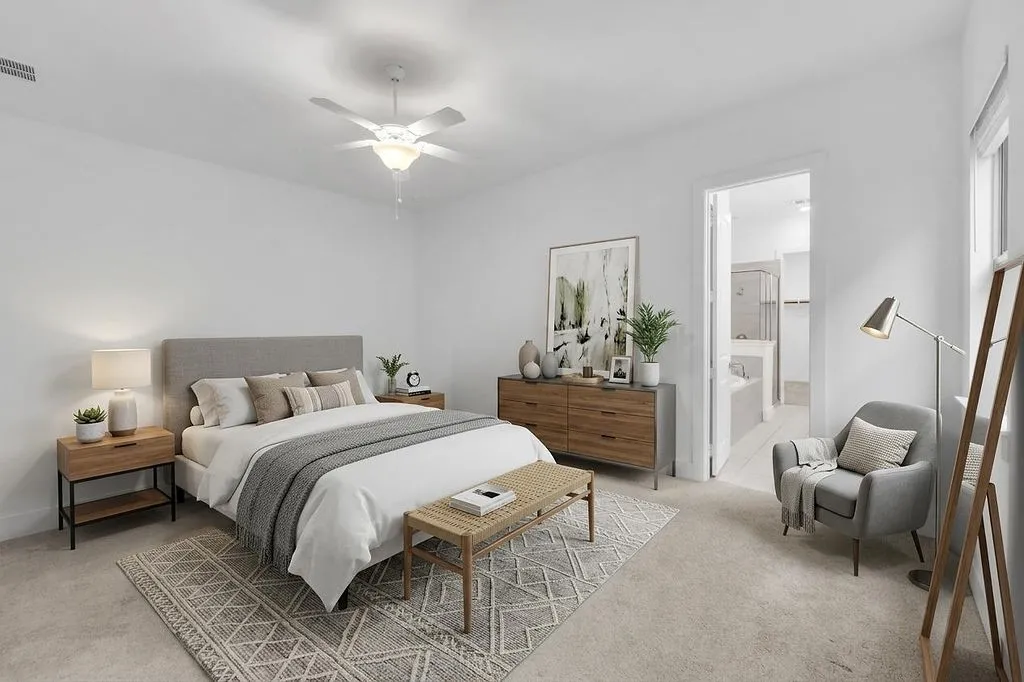 Master Bedroom with virtual staging