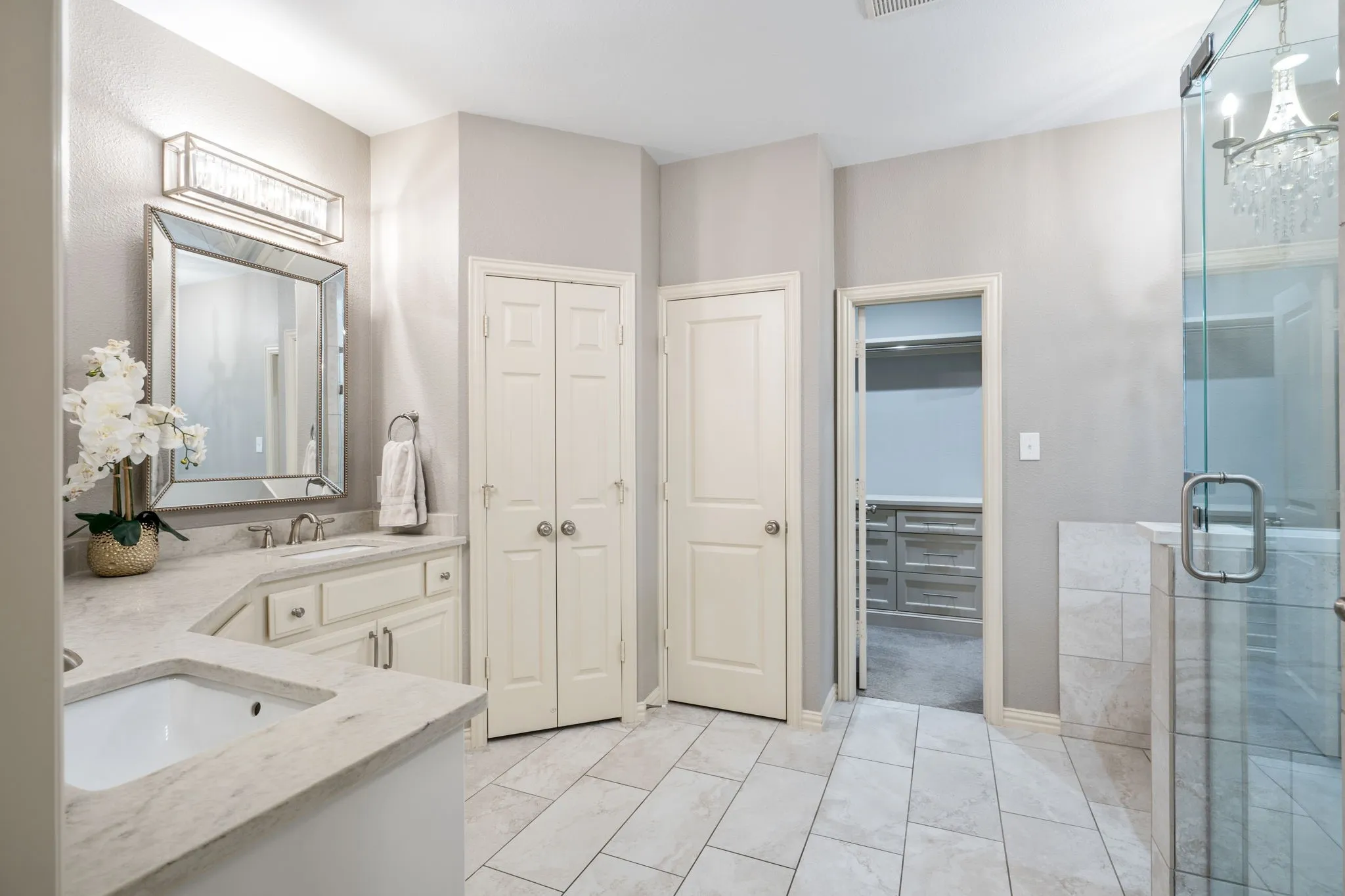 Primary Suite all updated with a garden tub and large shower