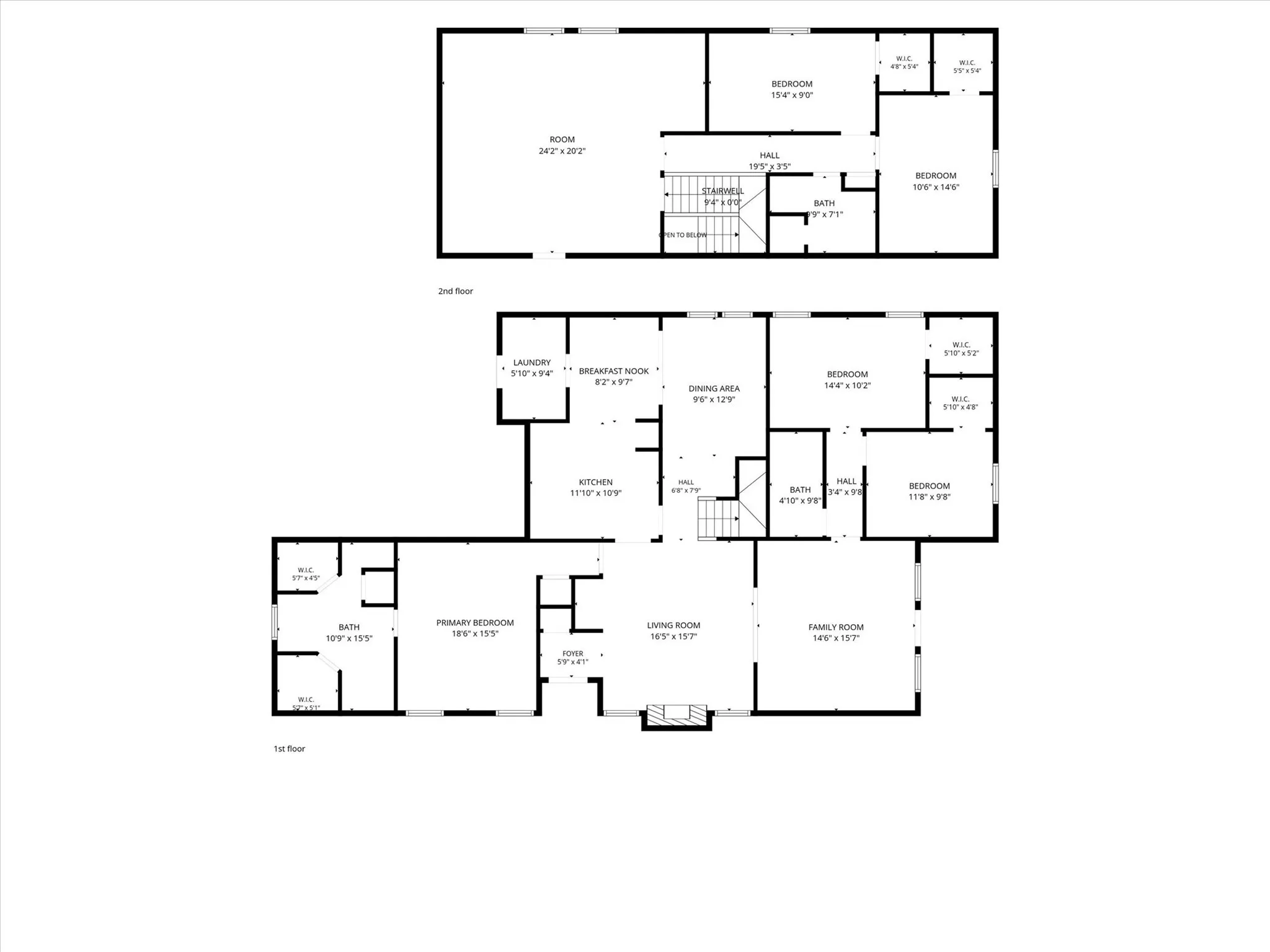 1st & 2nd floors.