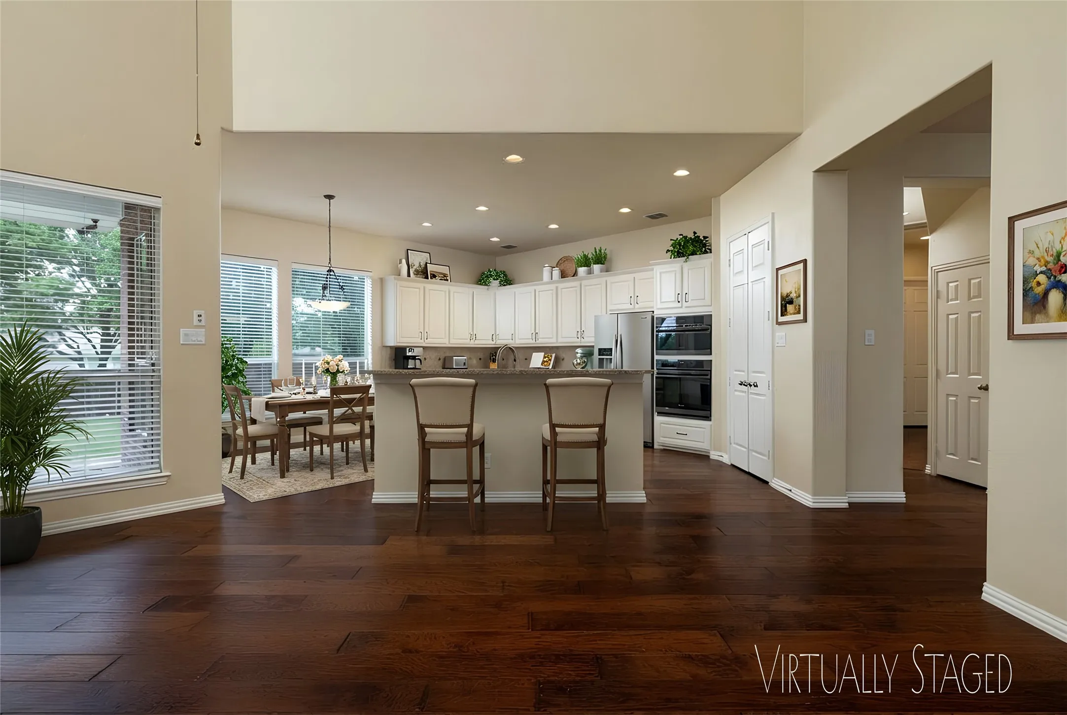 Virtually staged