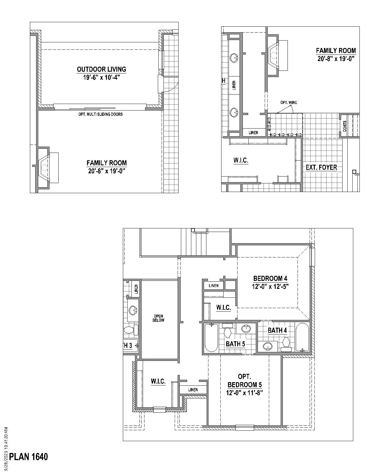 Floor plan options