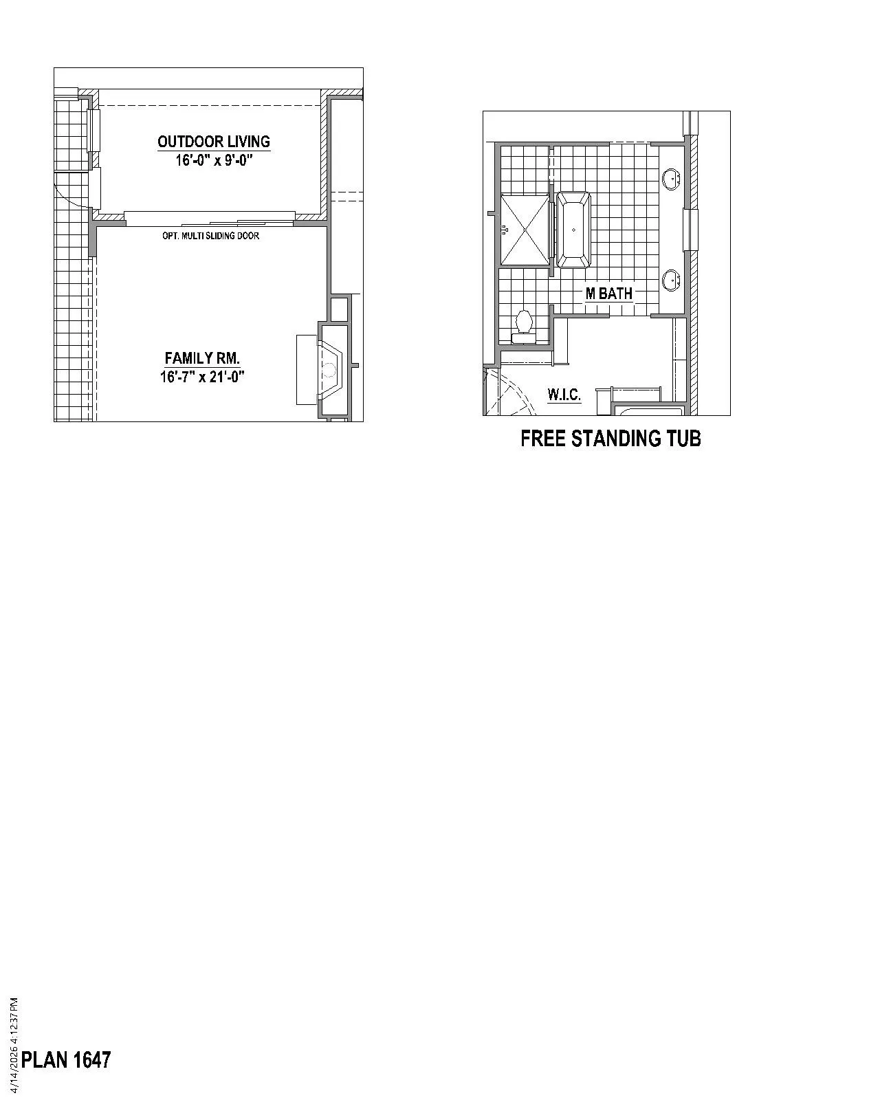 Floor plan options