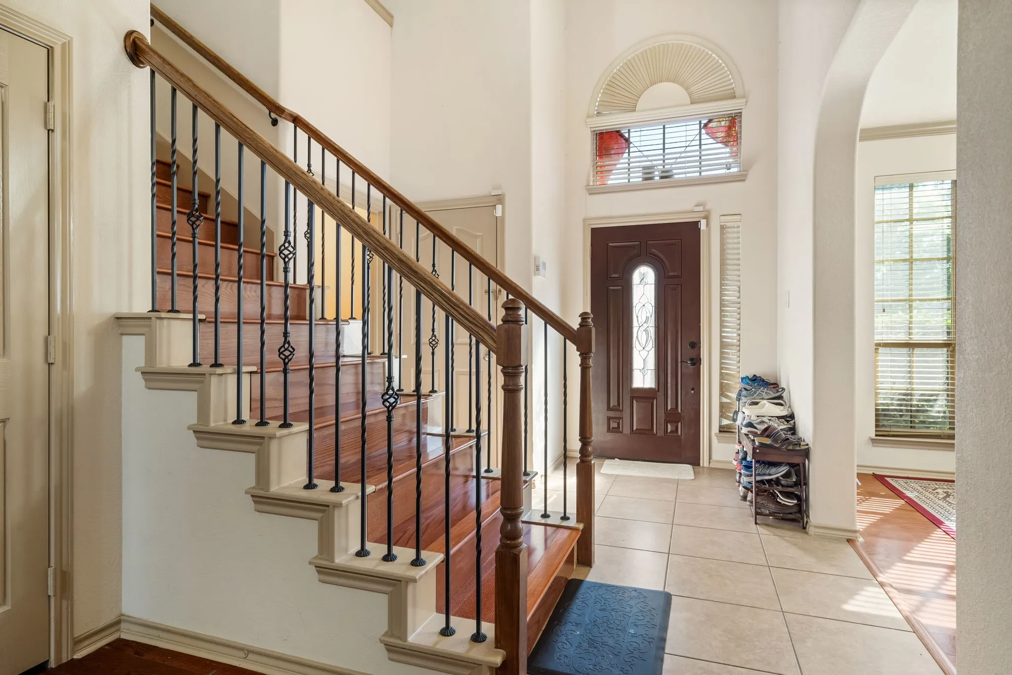 The entry with Dining Room to the Left and way to Laundry to the Right when you enter
