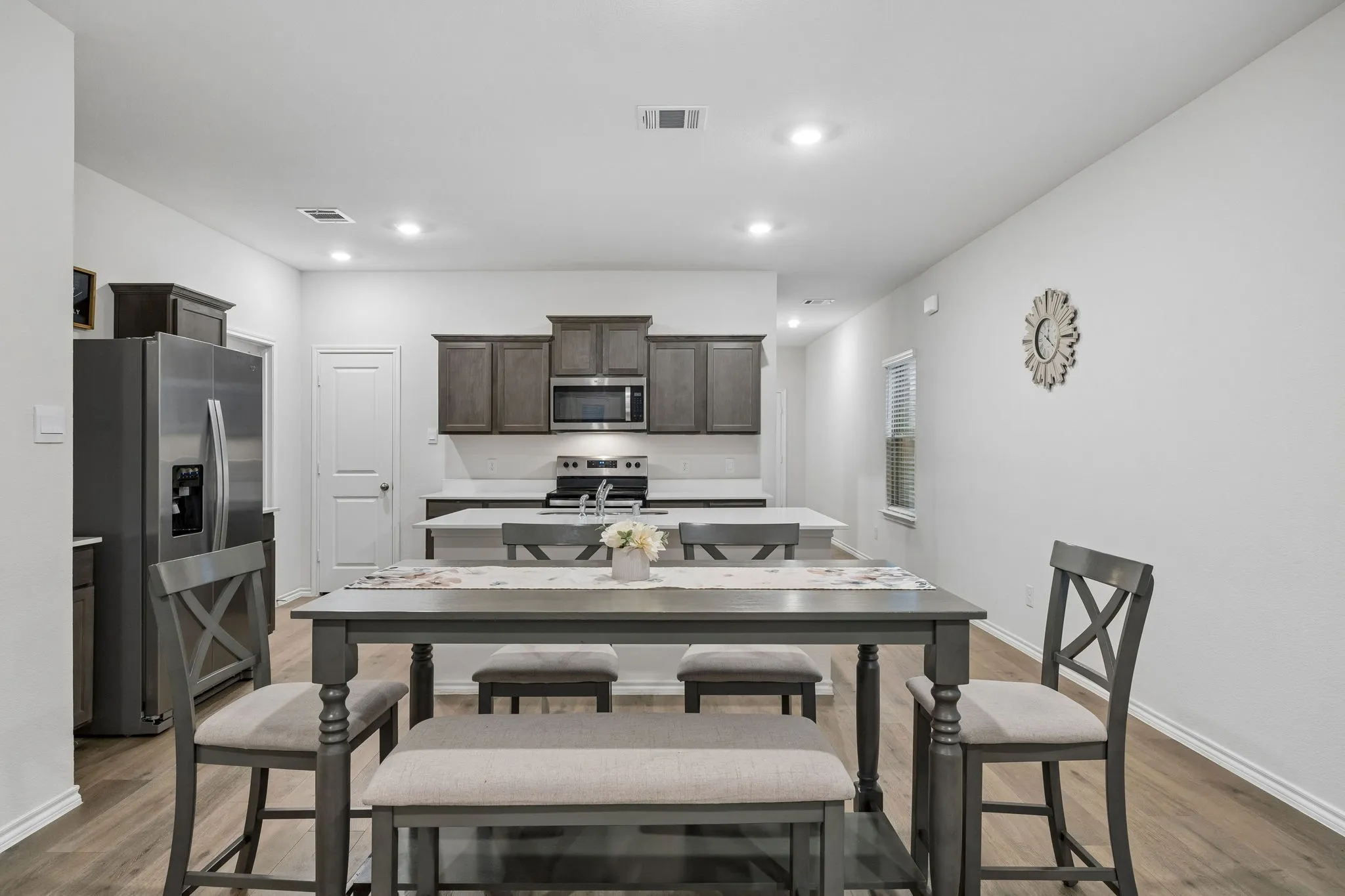 Kitchen and dining area