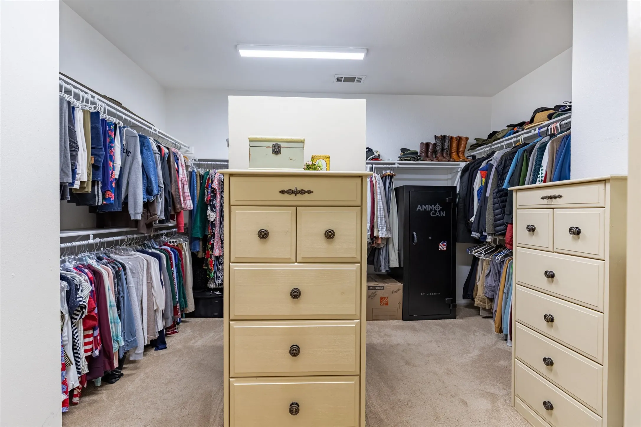 Primary suite oversized closet.