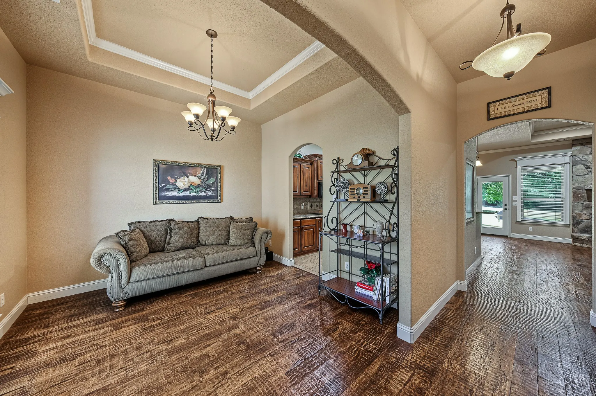 Dining area with access to kitchen