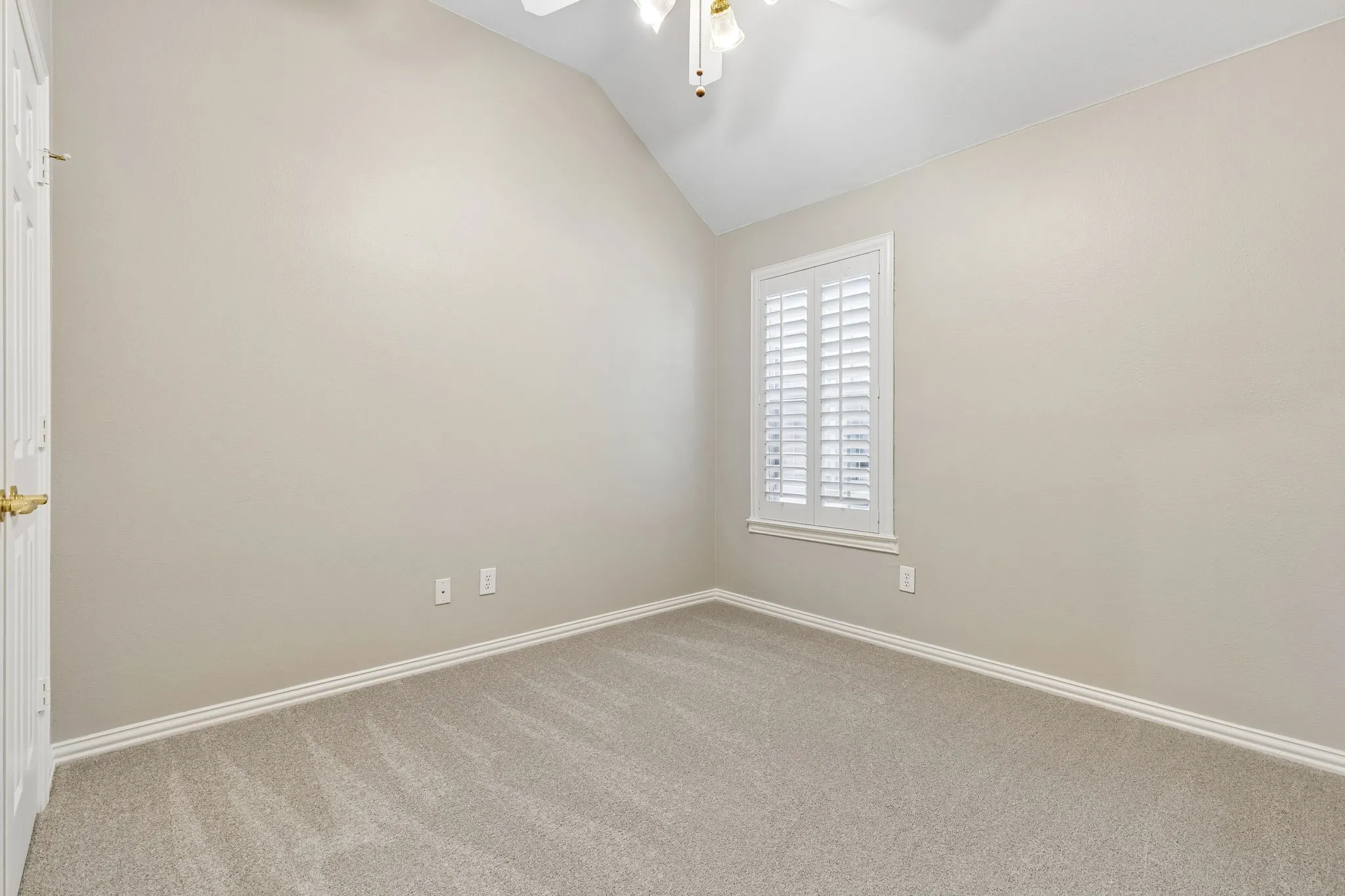 Secondary bedroom with brand new carpet