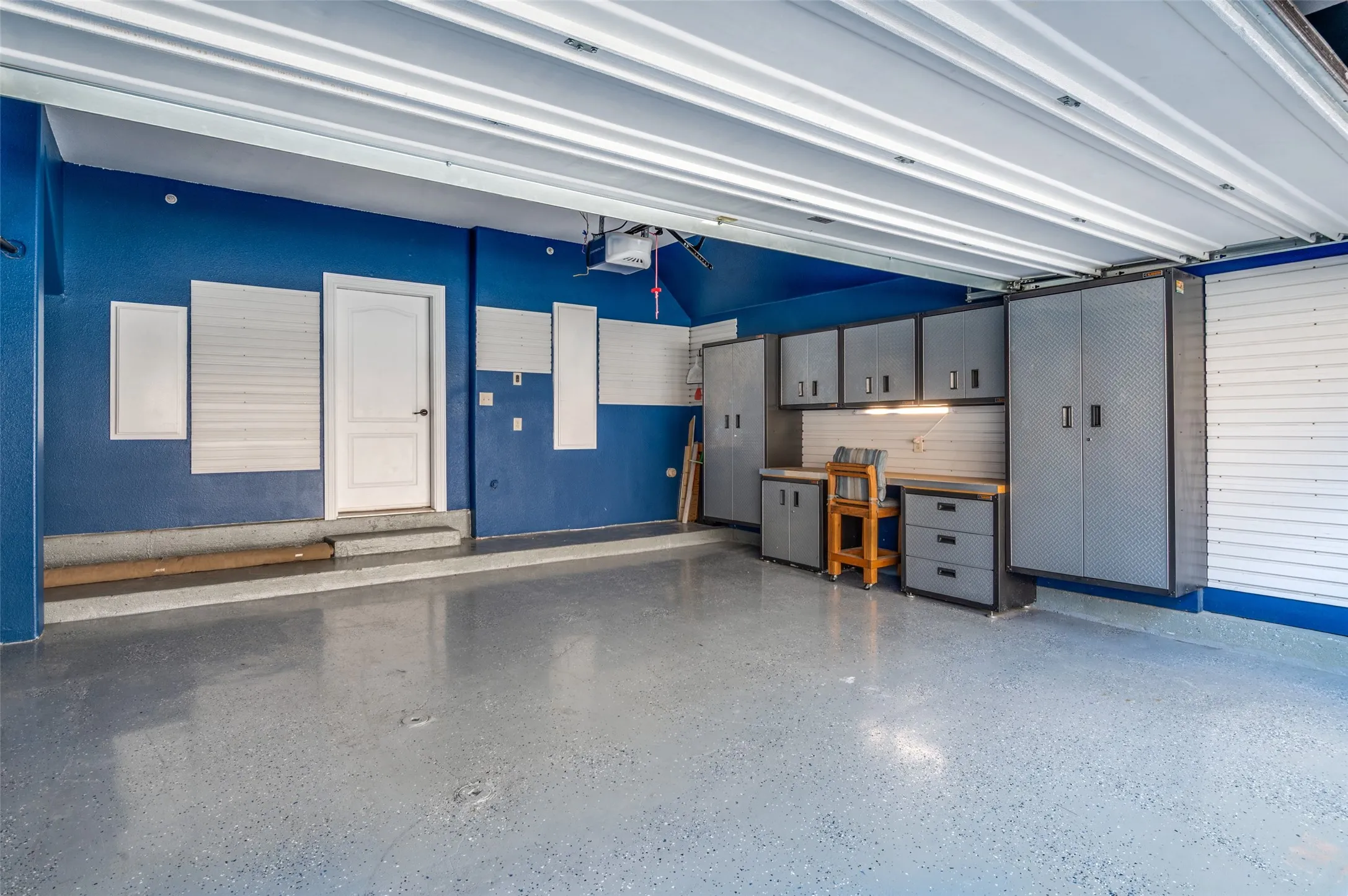 XXL Garage with Custom Built Ins
