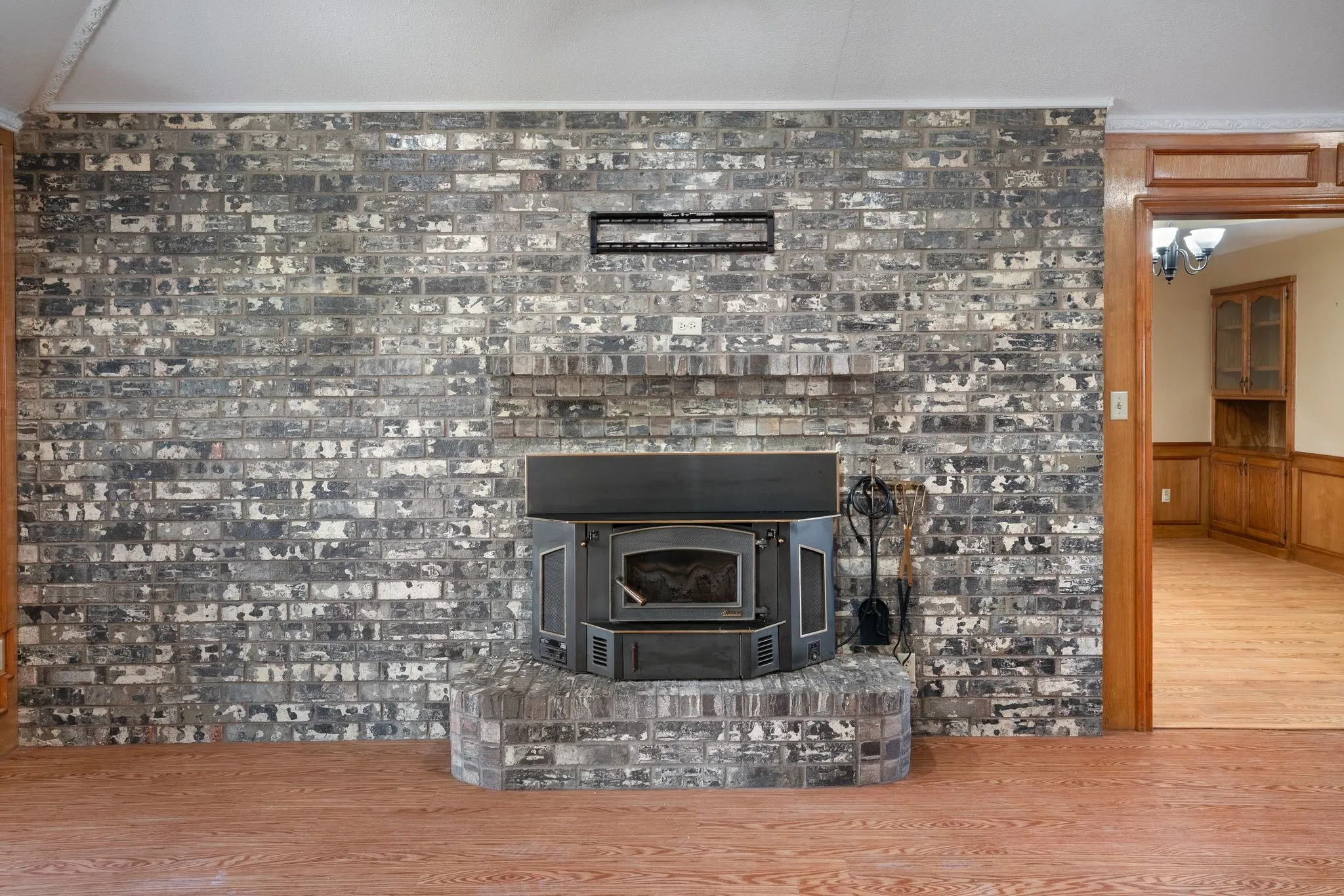 Family room fireplace