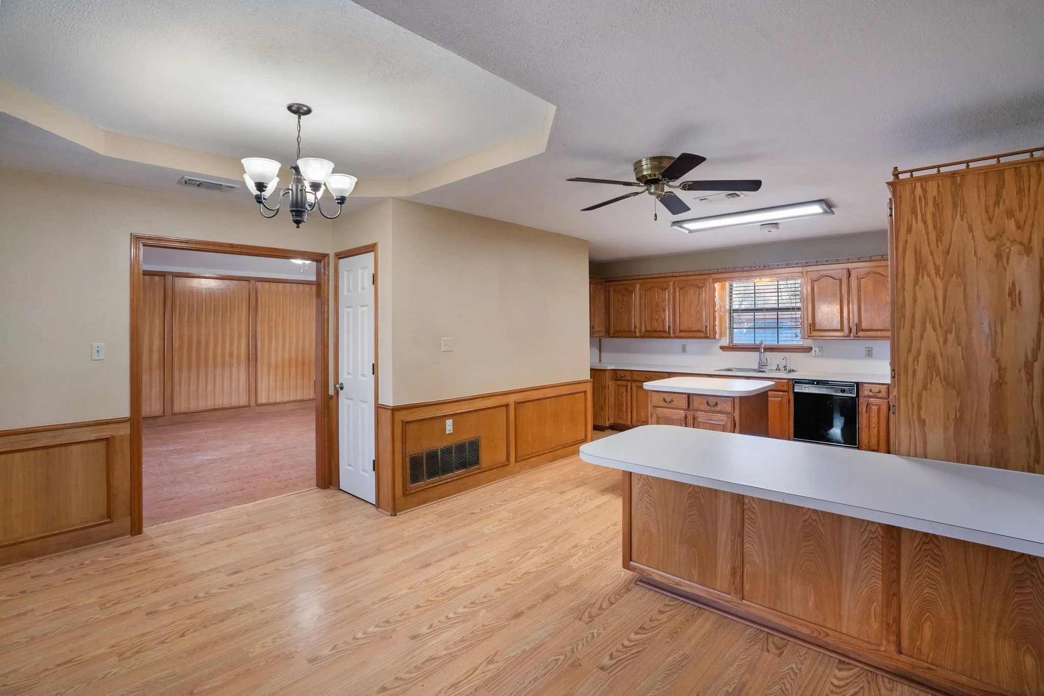 Dining area and kitchen