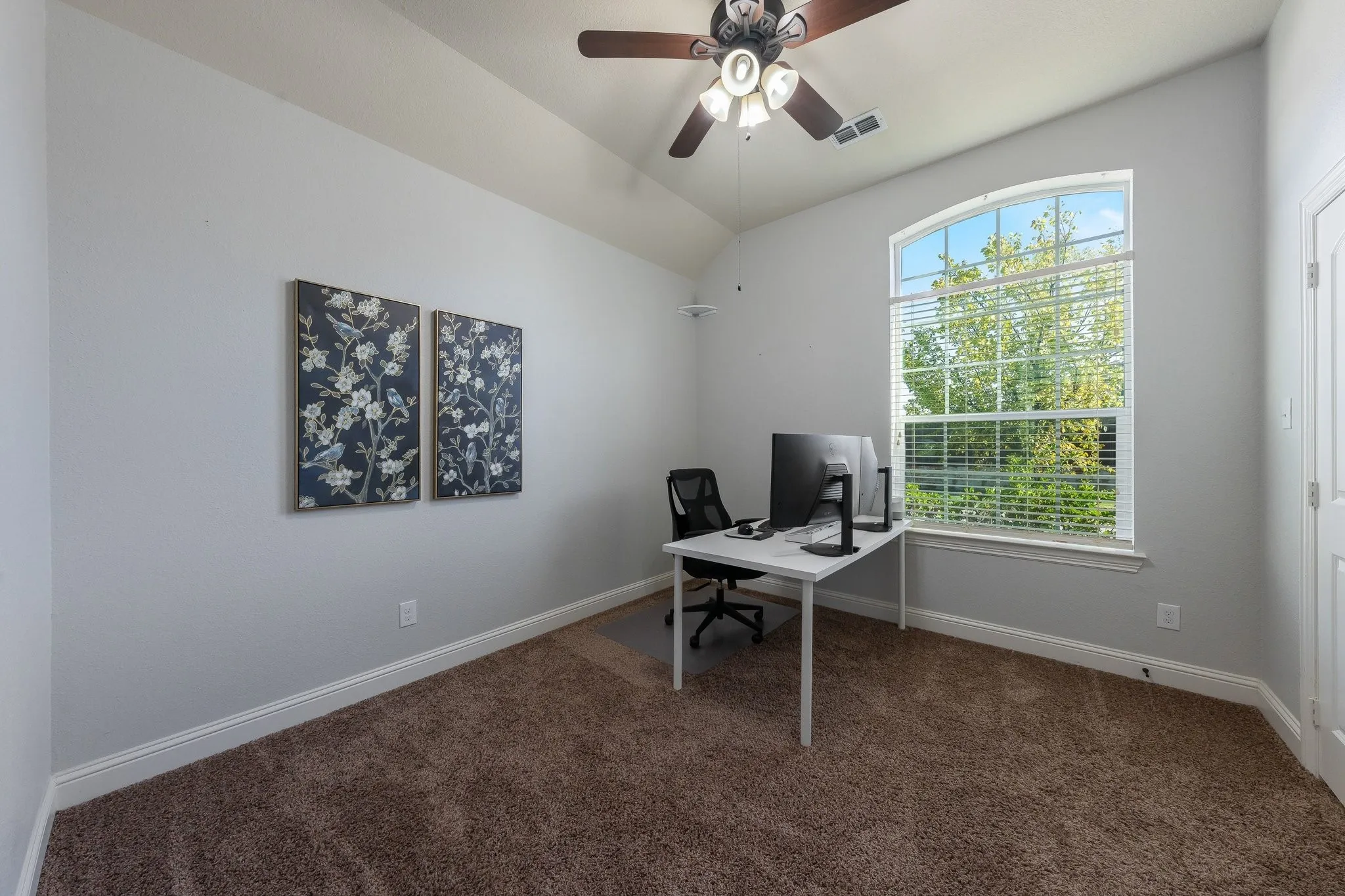 Bedroom #2 currently used as a second office