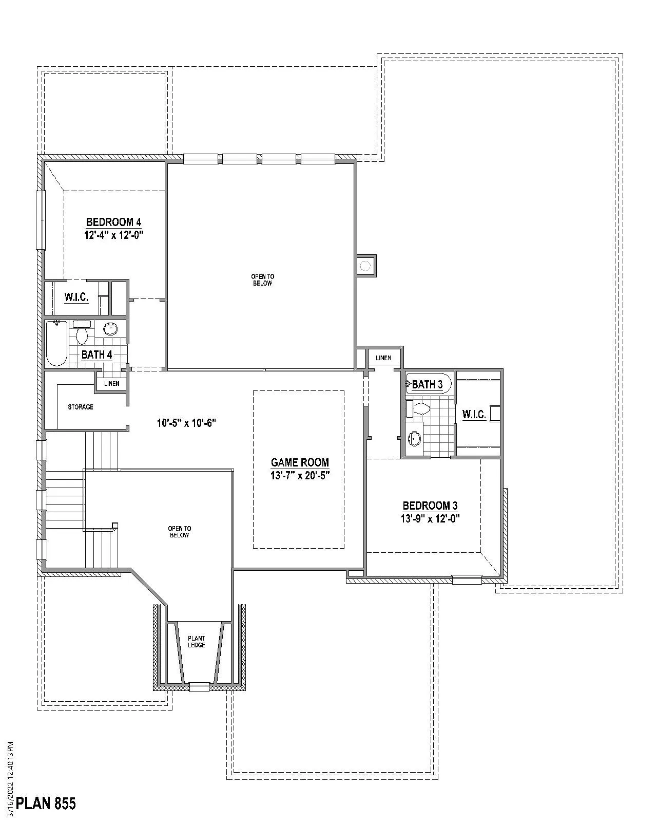 2nd level floor plan