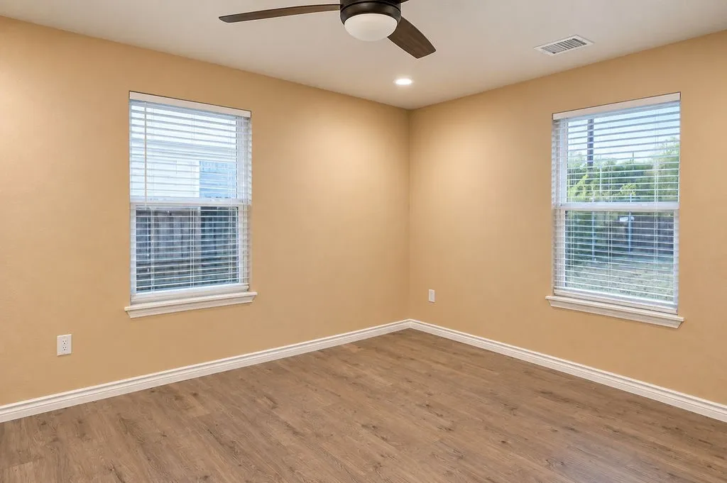 Owners suite with windows overlooking the