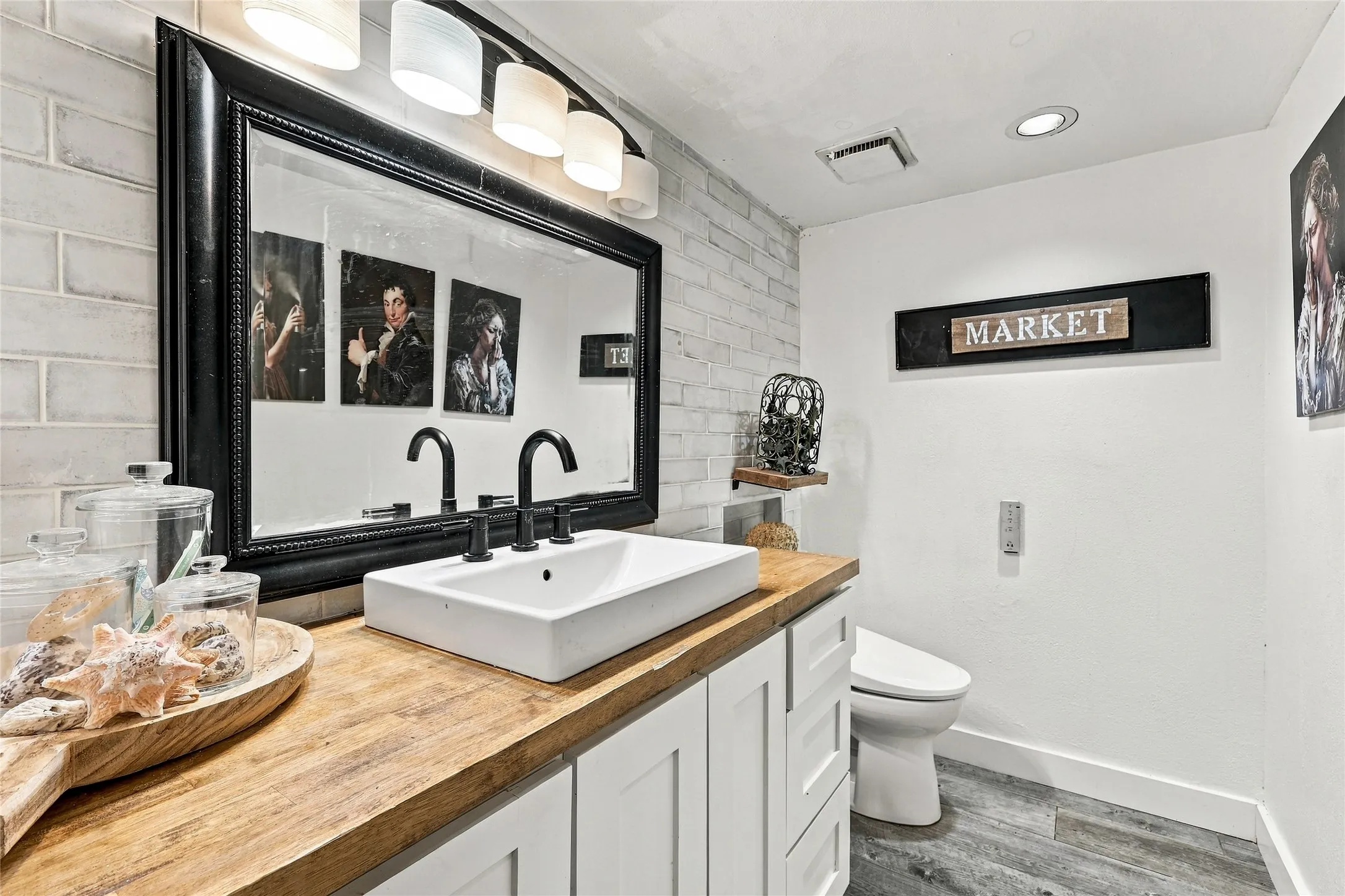 First floor half bath