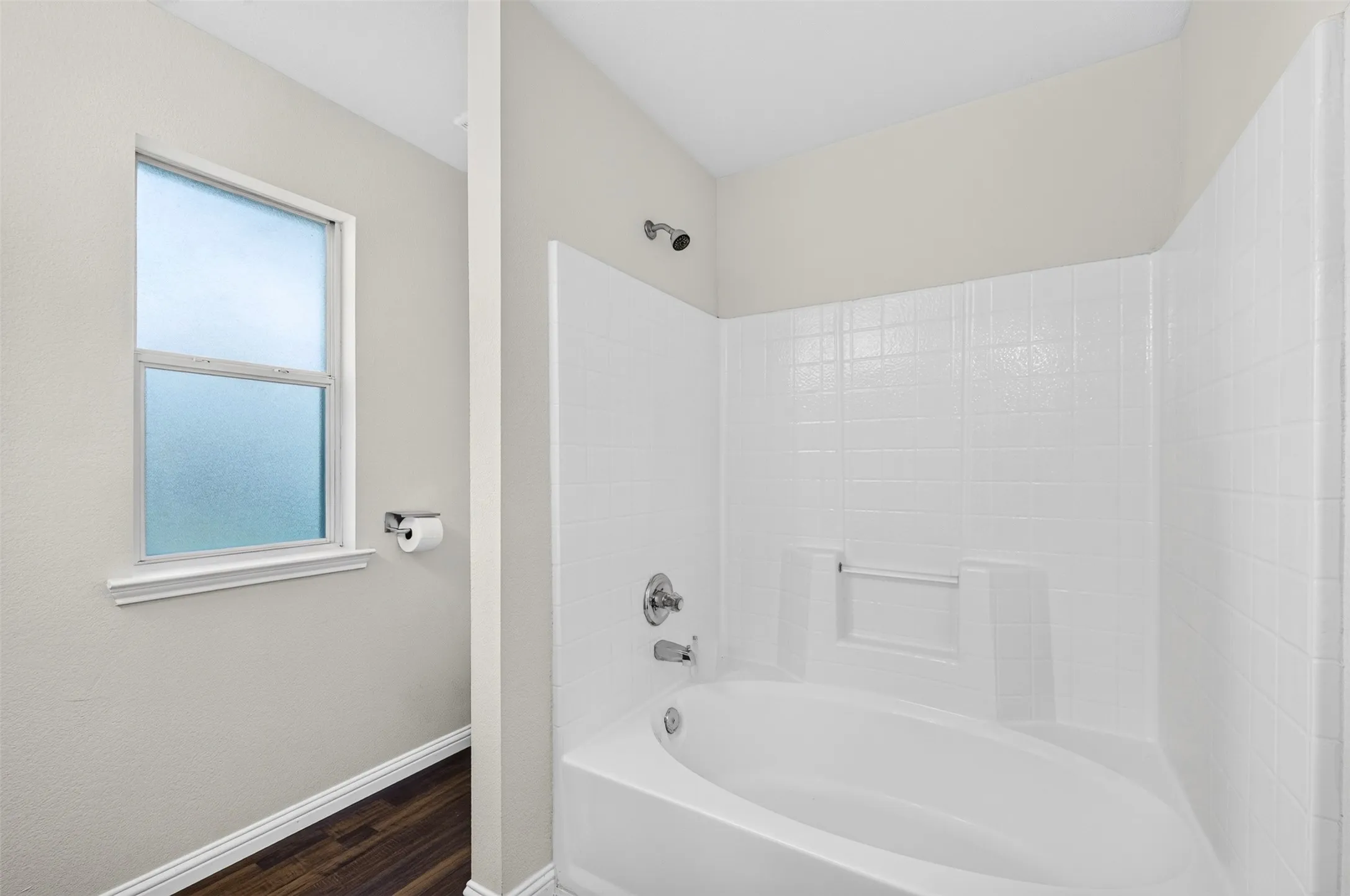 Combination tub and shower