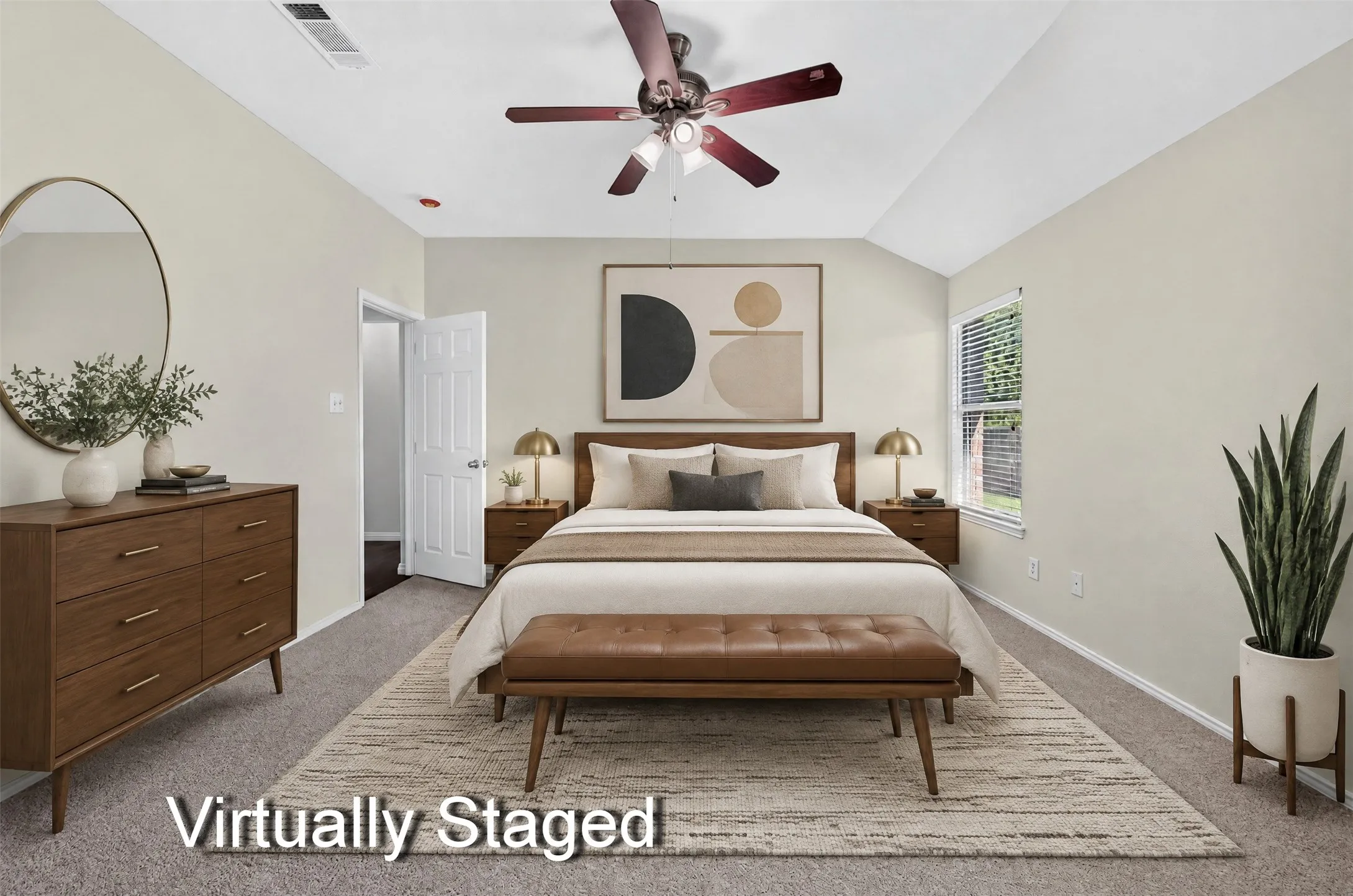 Virtually staged