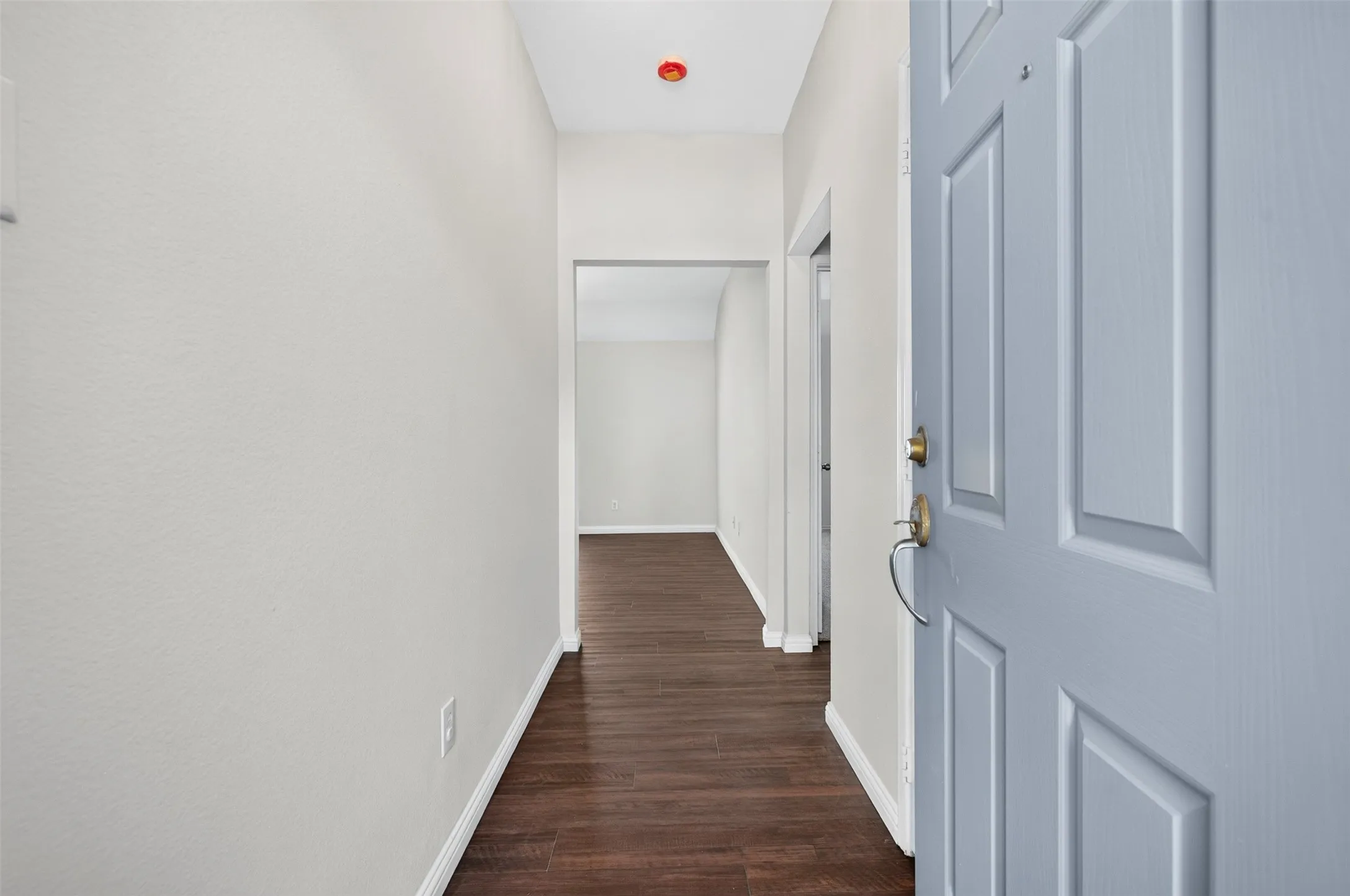 Entry featuring LVP  flooring and light-toned walls