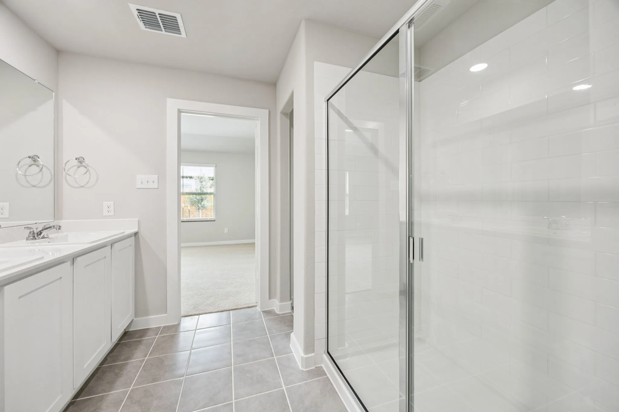 Primary Bathroom in the Hayden home plan – REPRESENTATIVE PHOTO