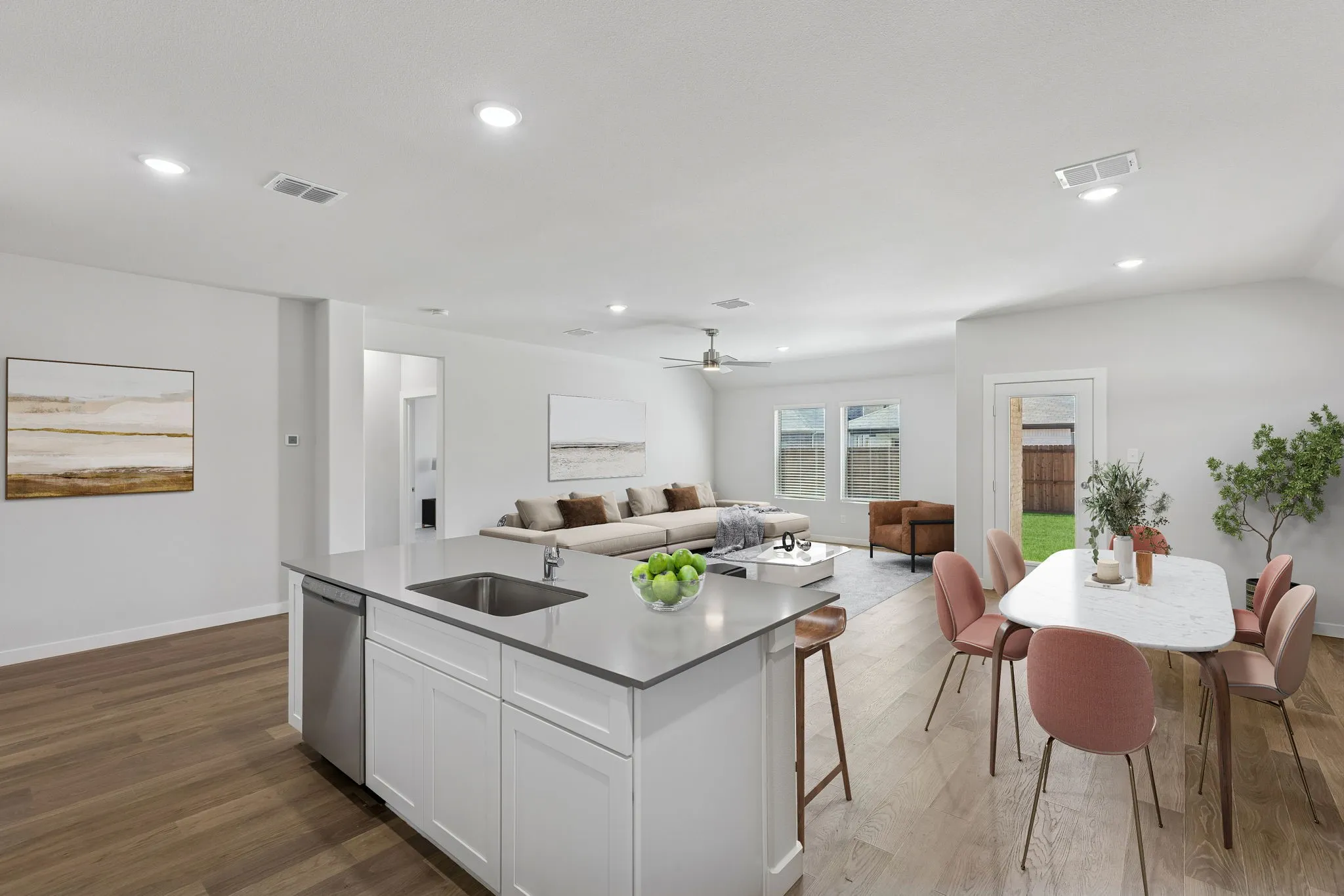 Open Floor Plan in the Harrison home plan – REPRESENTATIVE PHOTO