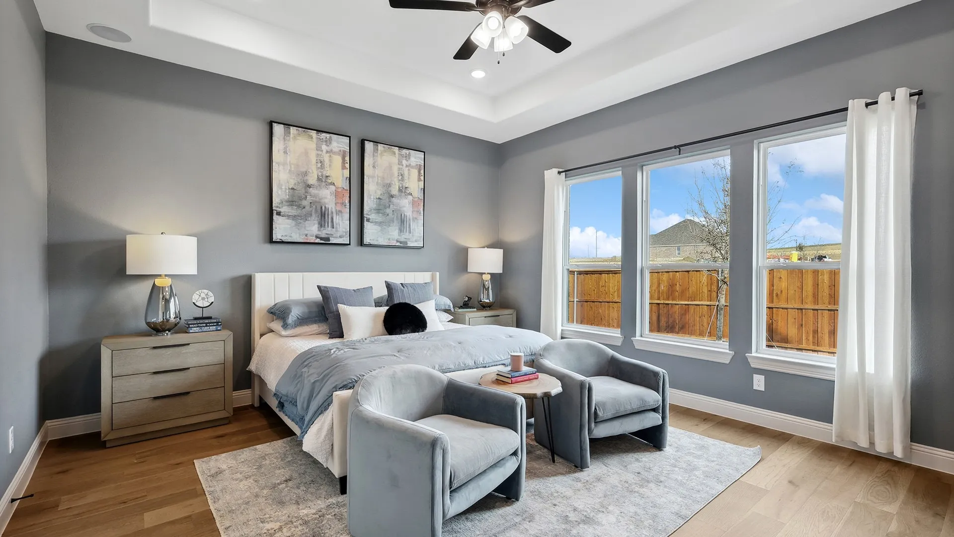 Model home photos of similar floorplans, not pictures of actual home.
