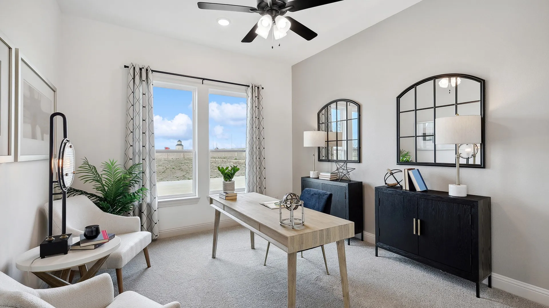 Model home photos of similar floorplans, not pictures of actual home.
