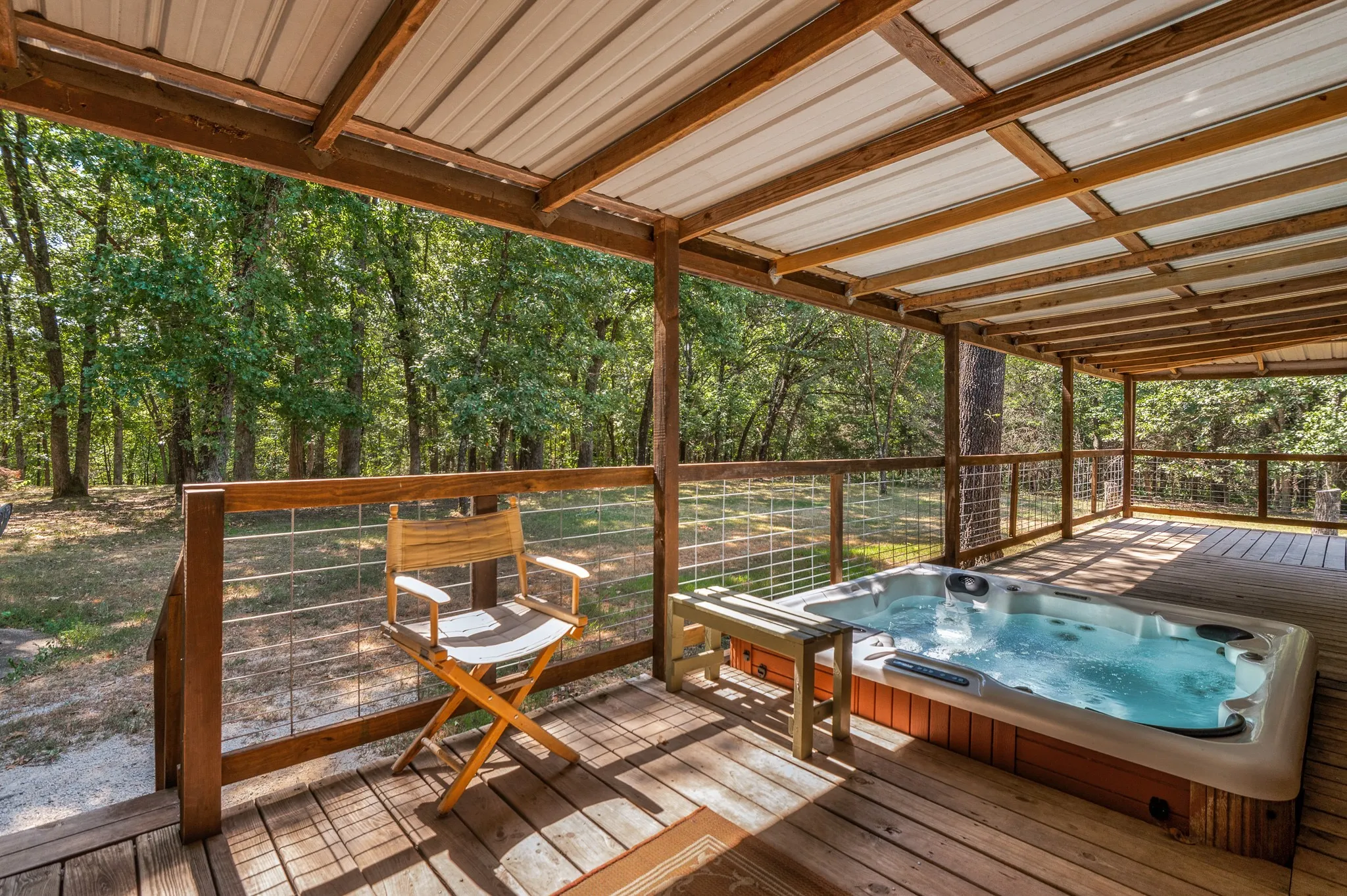 View from hot tub