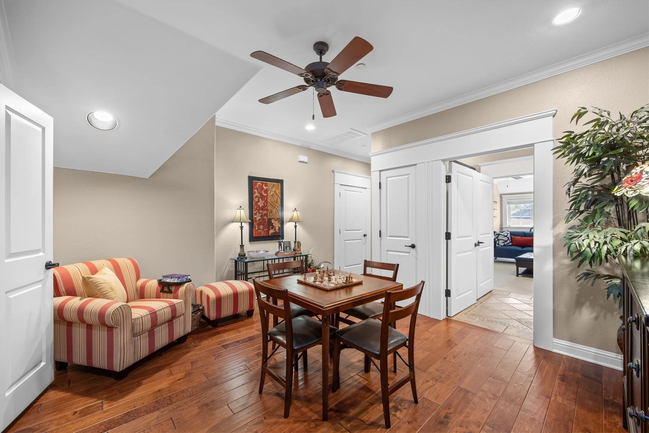Family room located on upper level has endless possibilities.