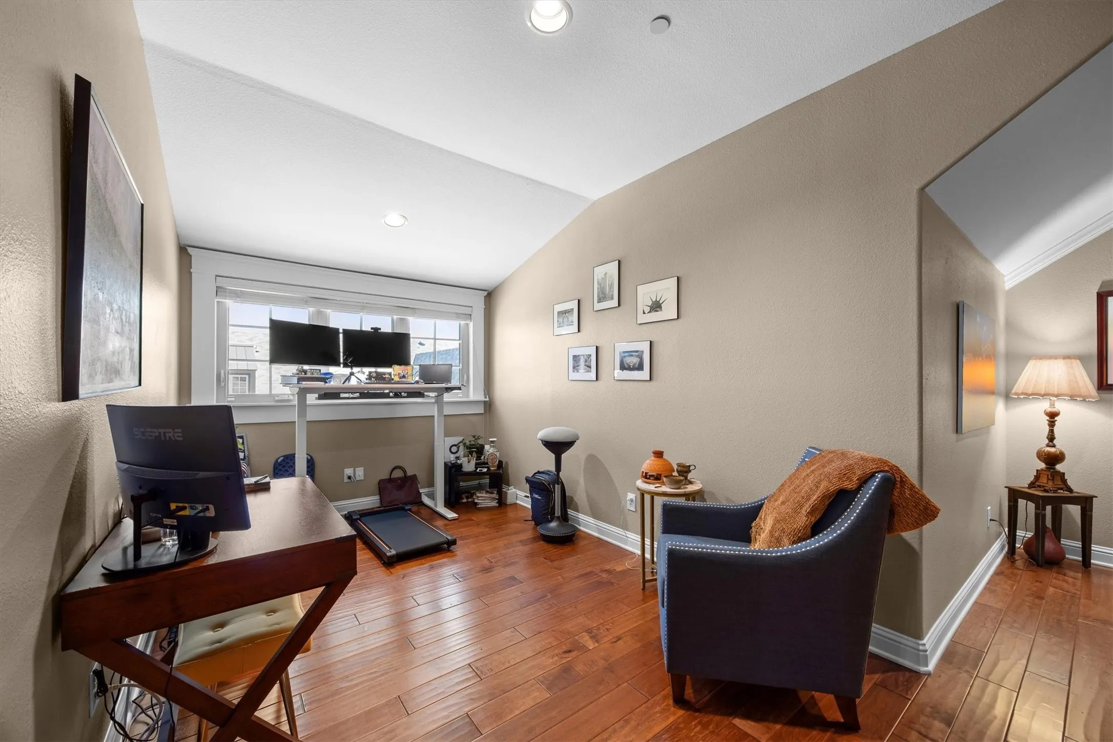 This area is the perfect place for a home office.