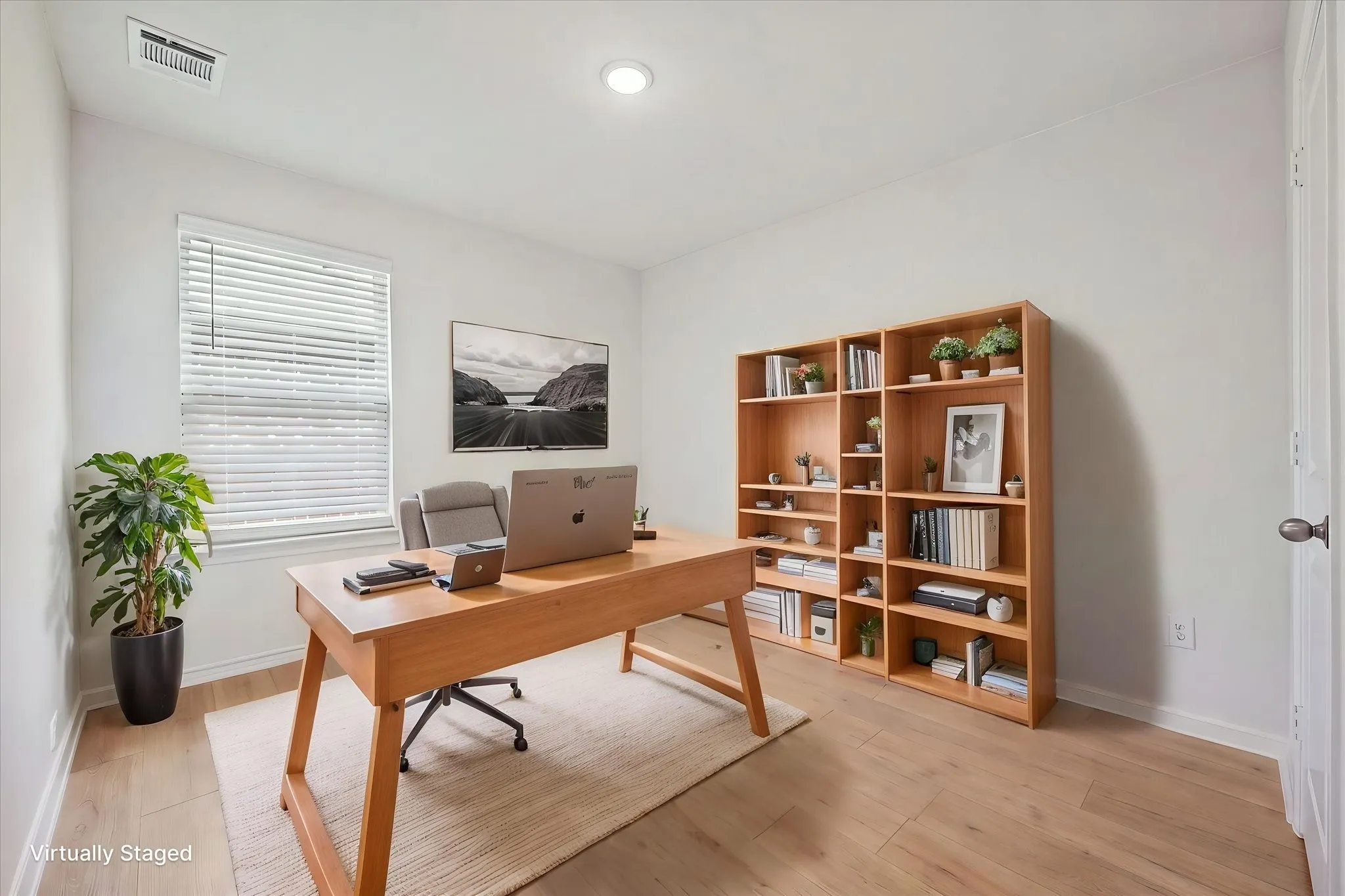 4th Bedroom can be used as an Office Space. Virtually staged.
