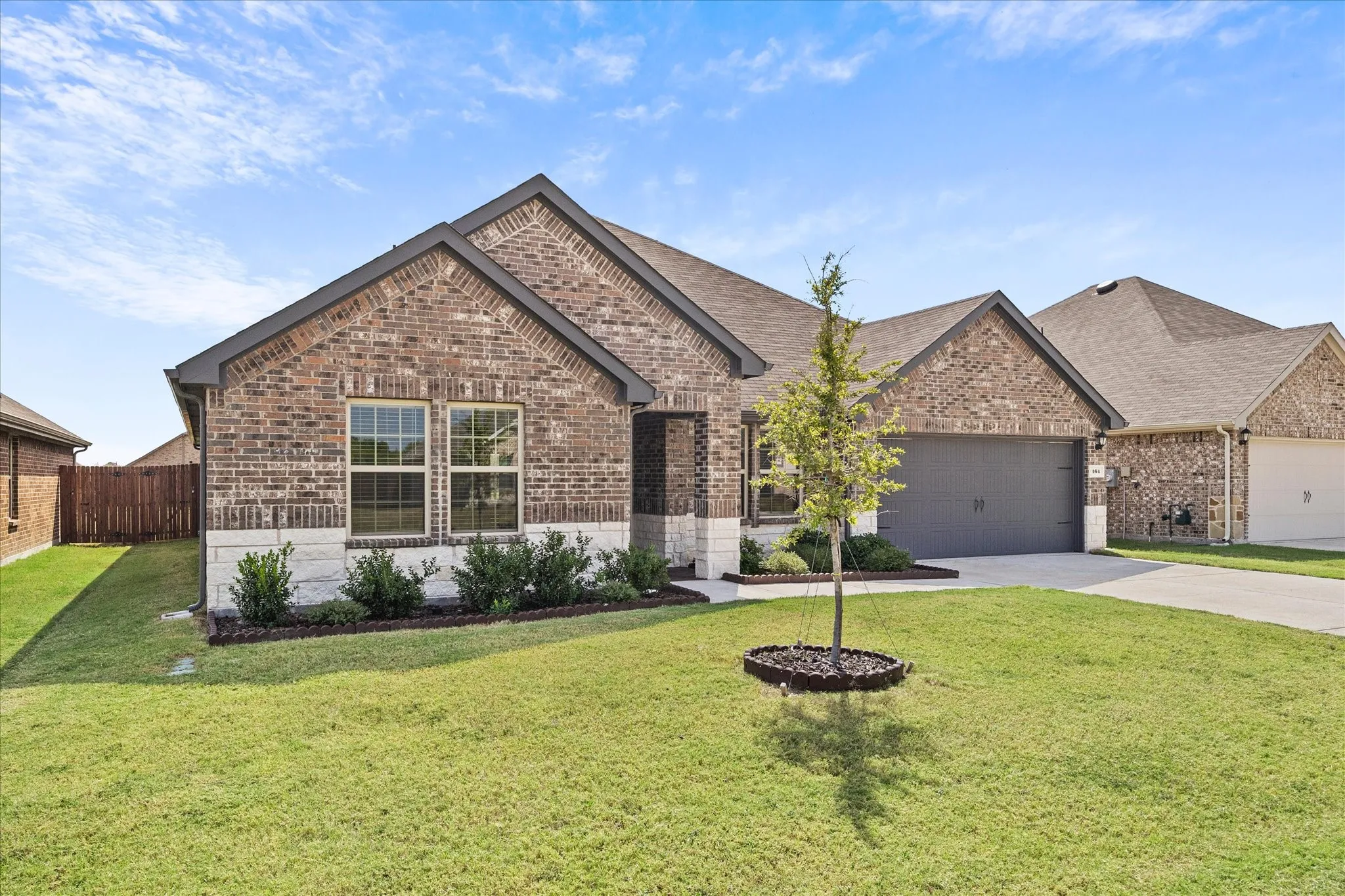 Like new brick and stone home makes a great first impression!