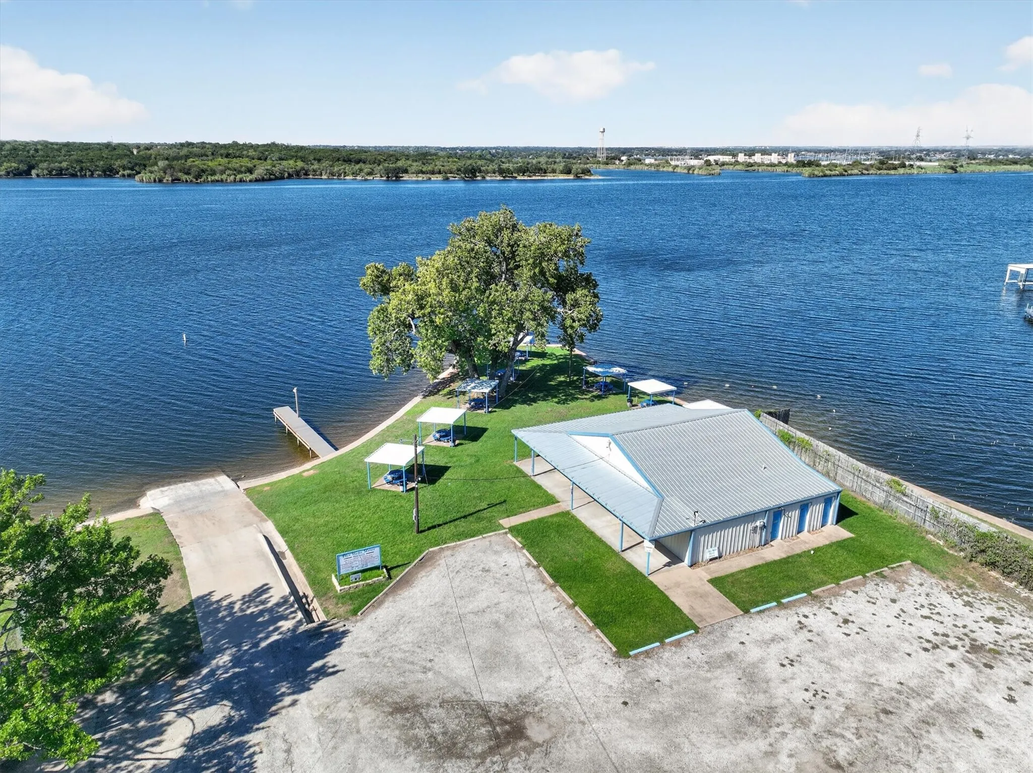 Community boat ramp area
