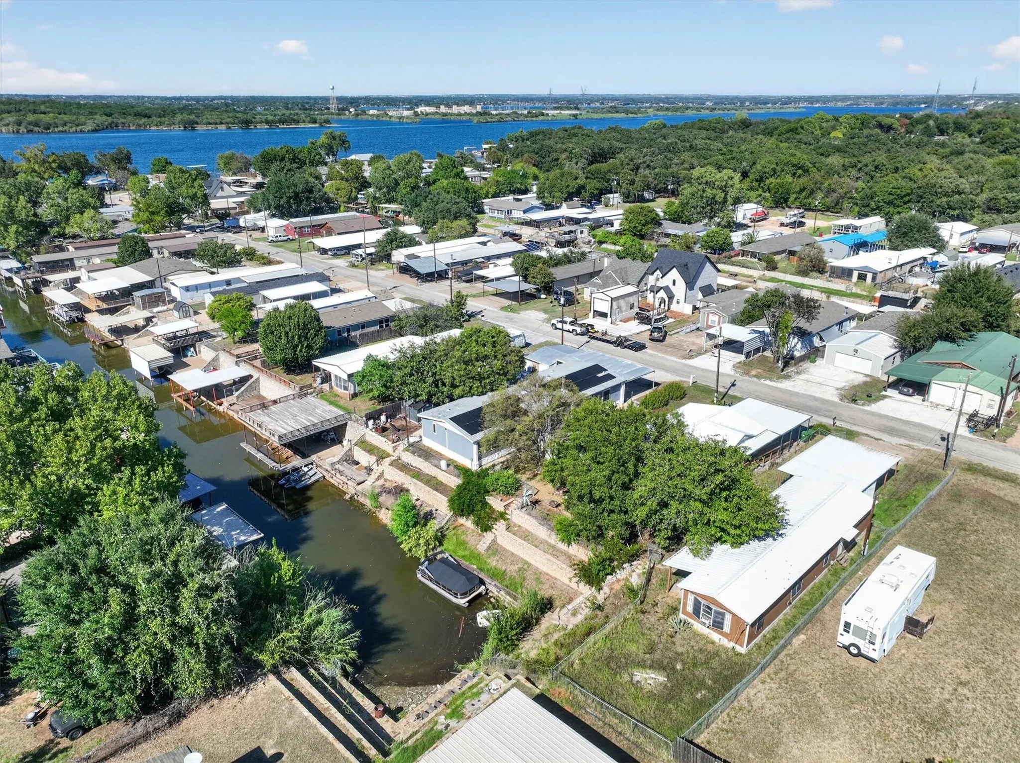 Waterfront property featuring dock access