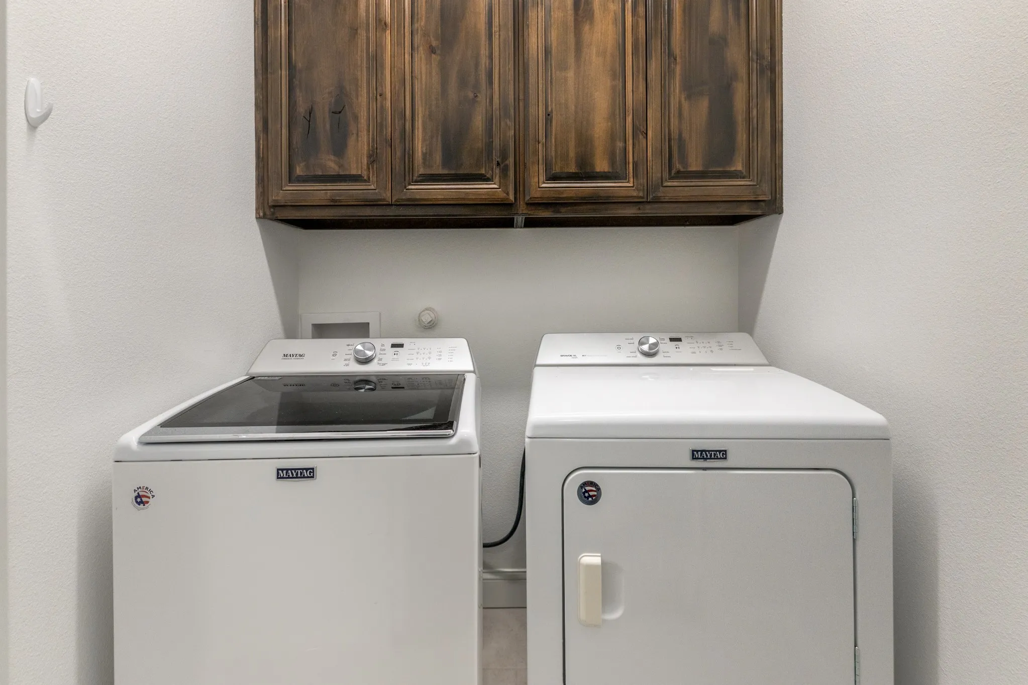 Built-in wood-finish cabinetry