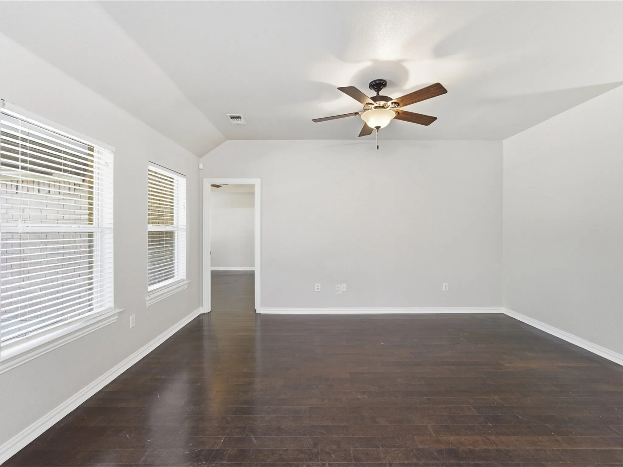Notice the wood floors