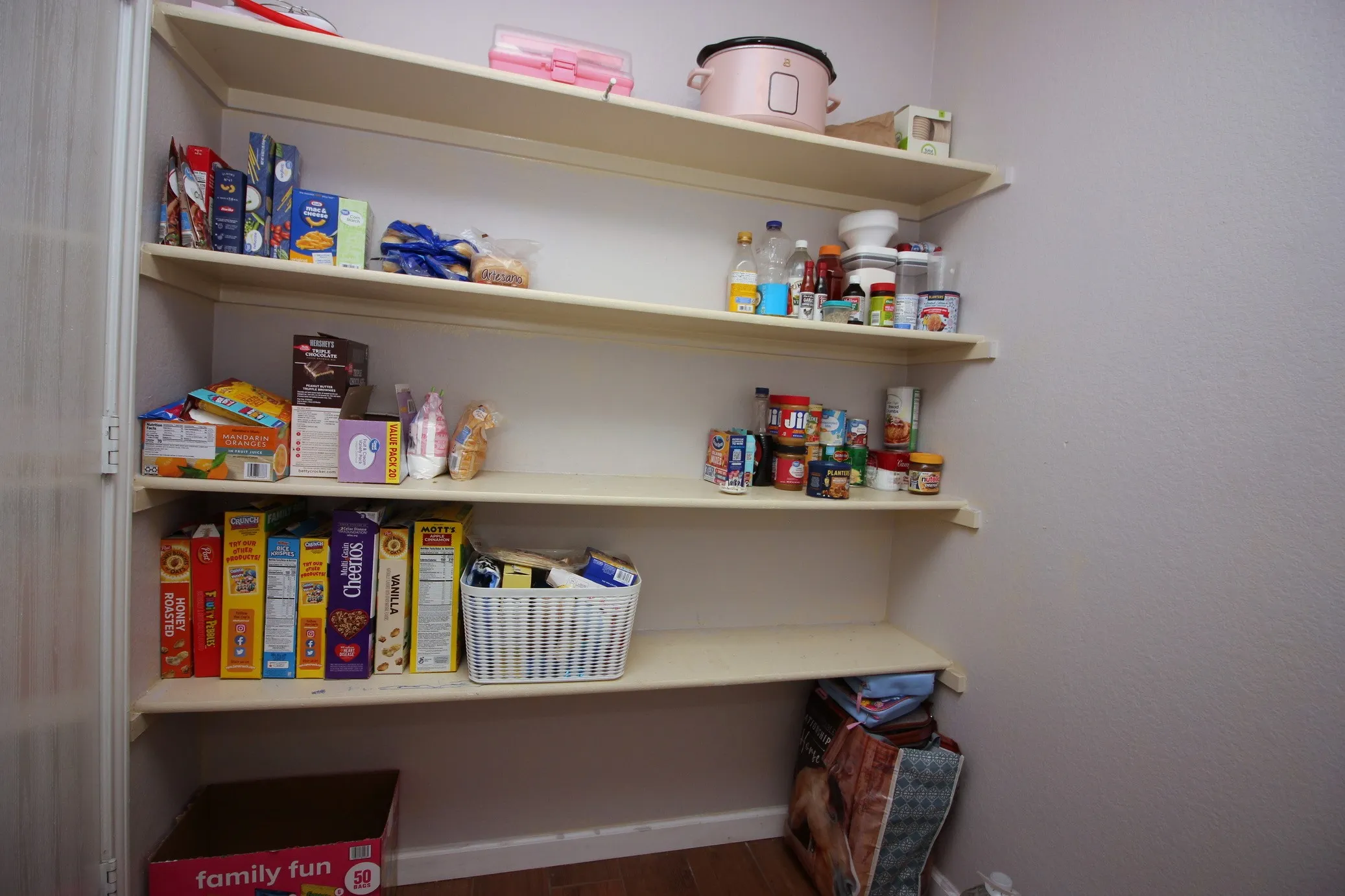 Storage pantry in laundry room