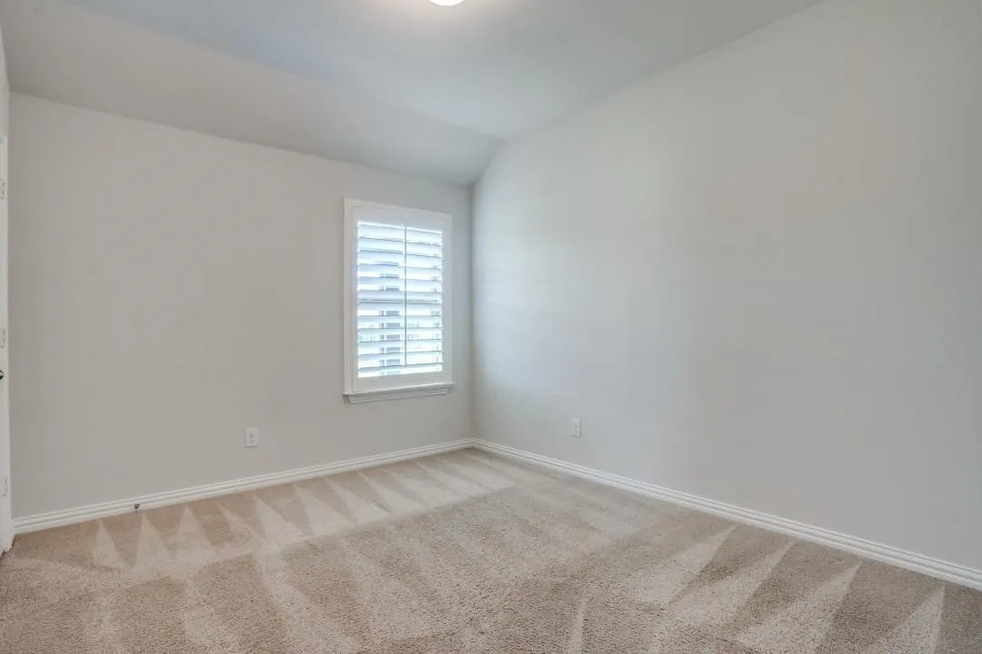 Recessed window with plantation shutters