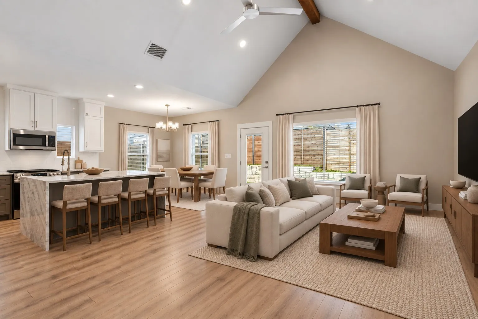 Open Living Floor Plan—Virtually Staged