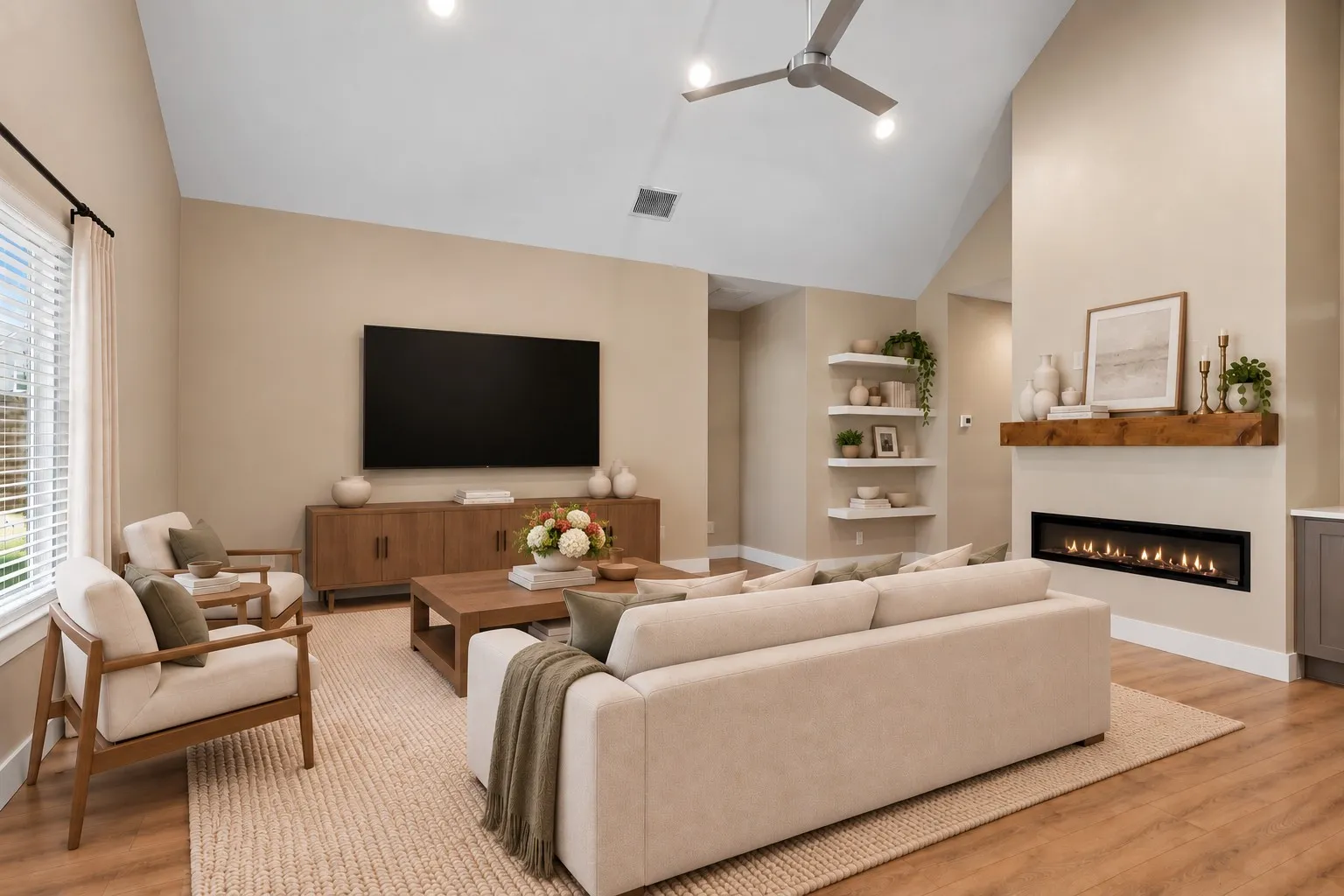 Living Room—Virtually Staged