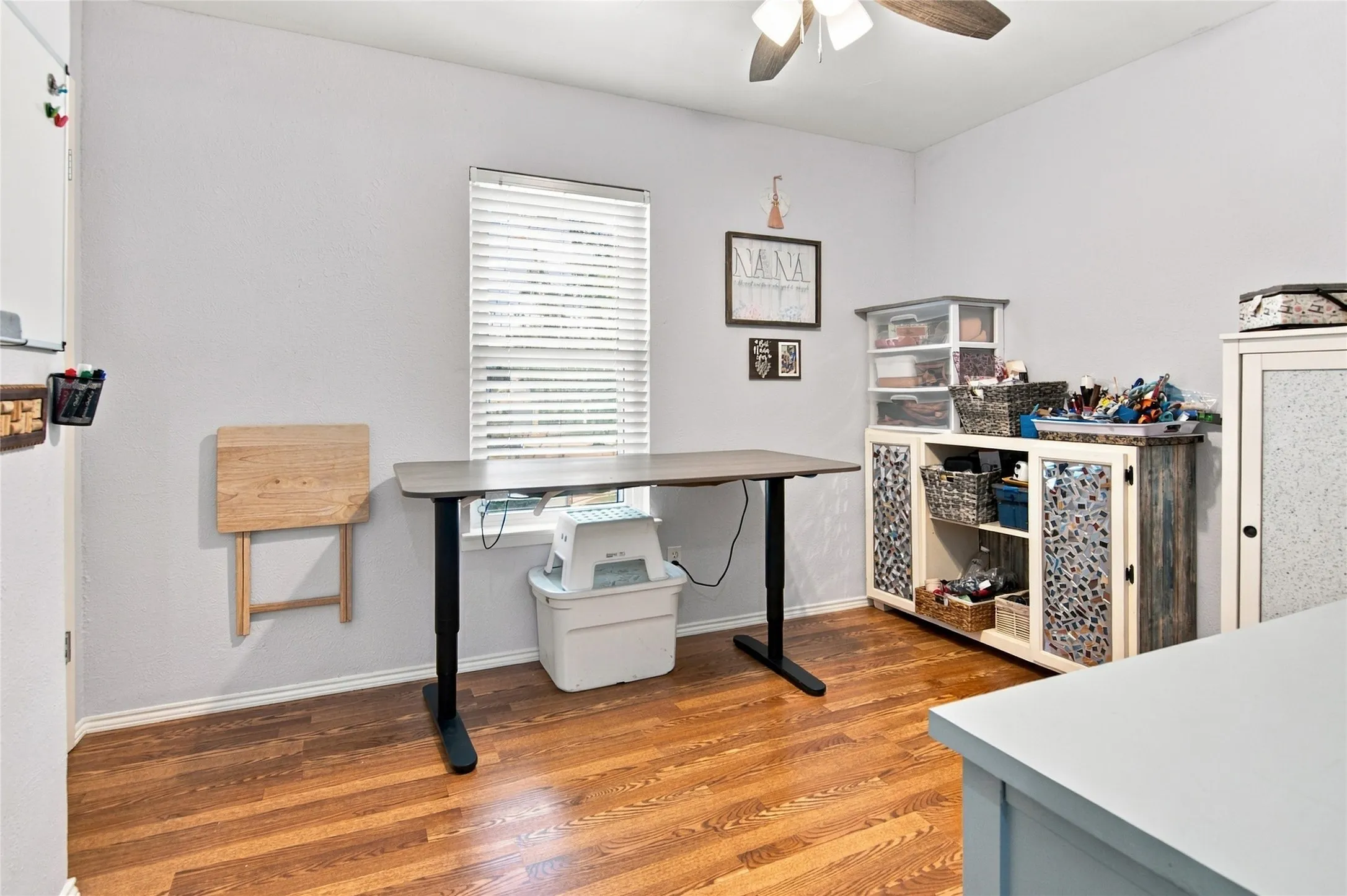 Upstairs secondary bedroom being used as a craft room