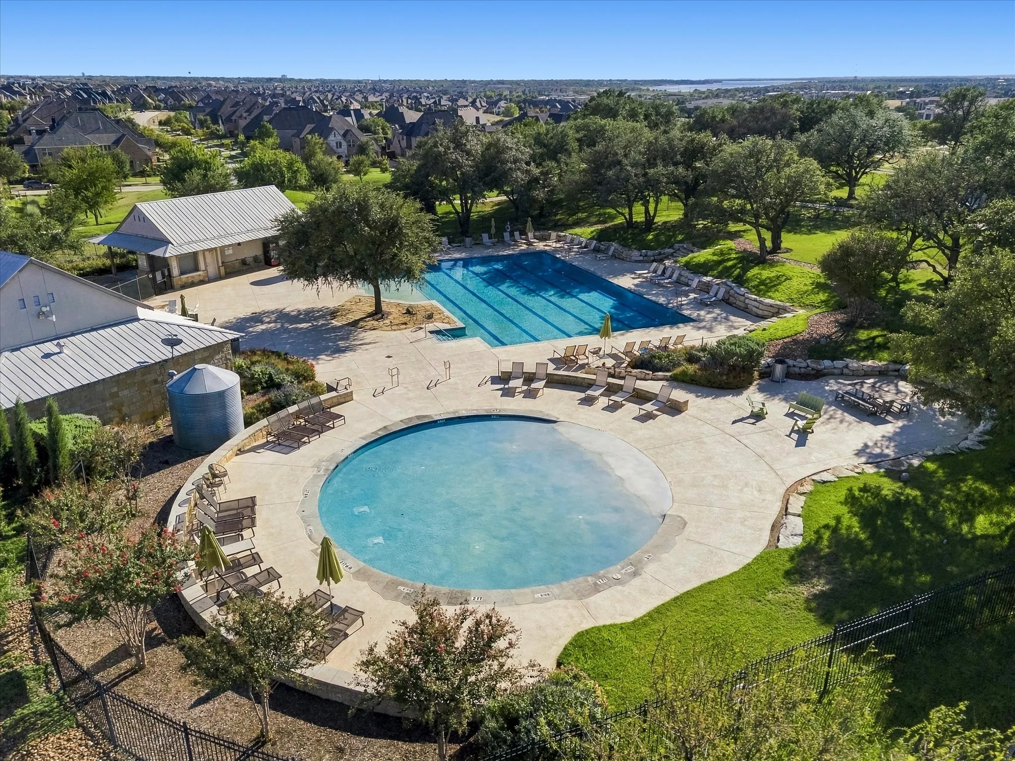 Pool and amenities Center
