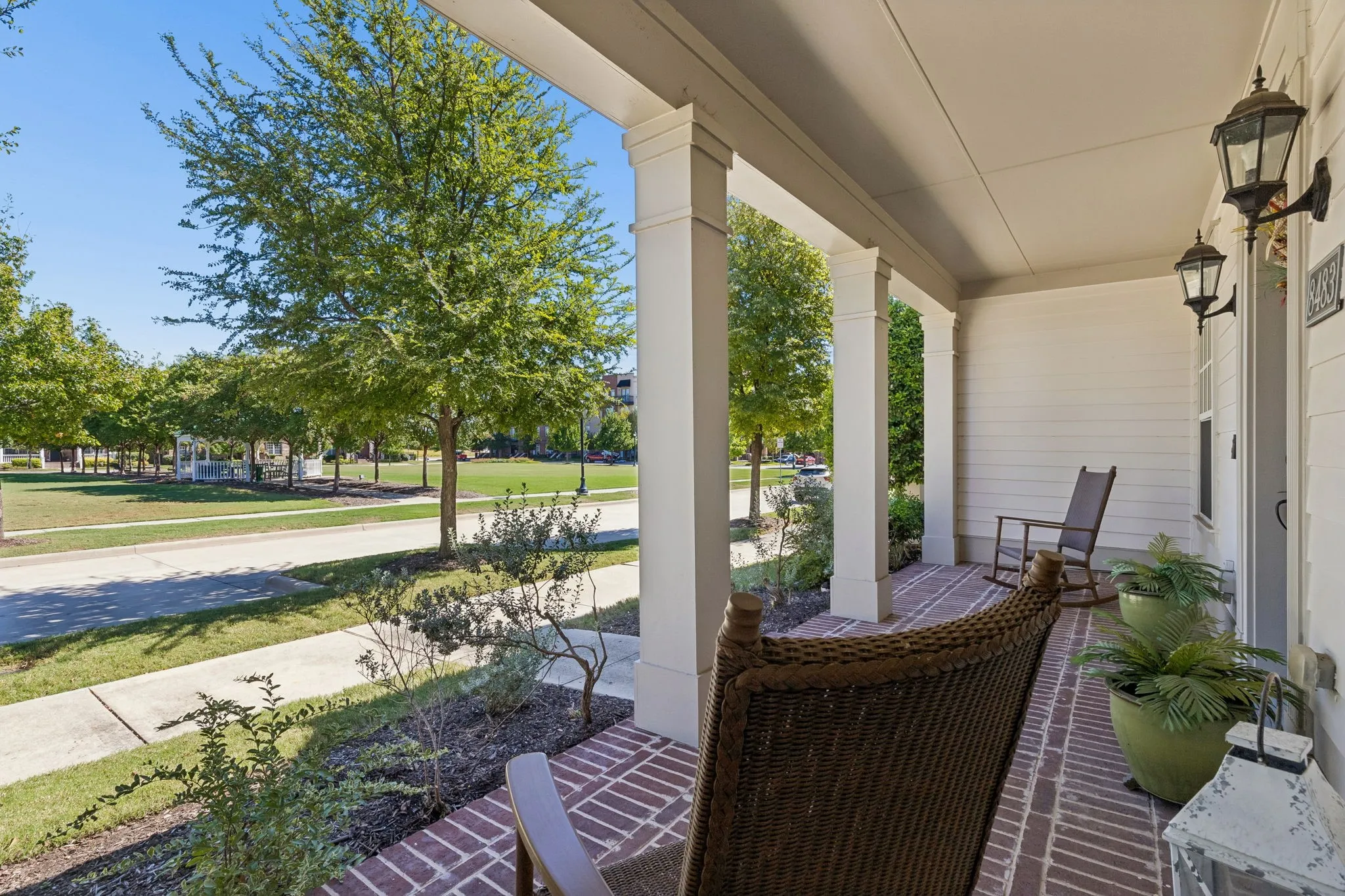 Directly across from neighborhood park & gazebo
