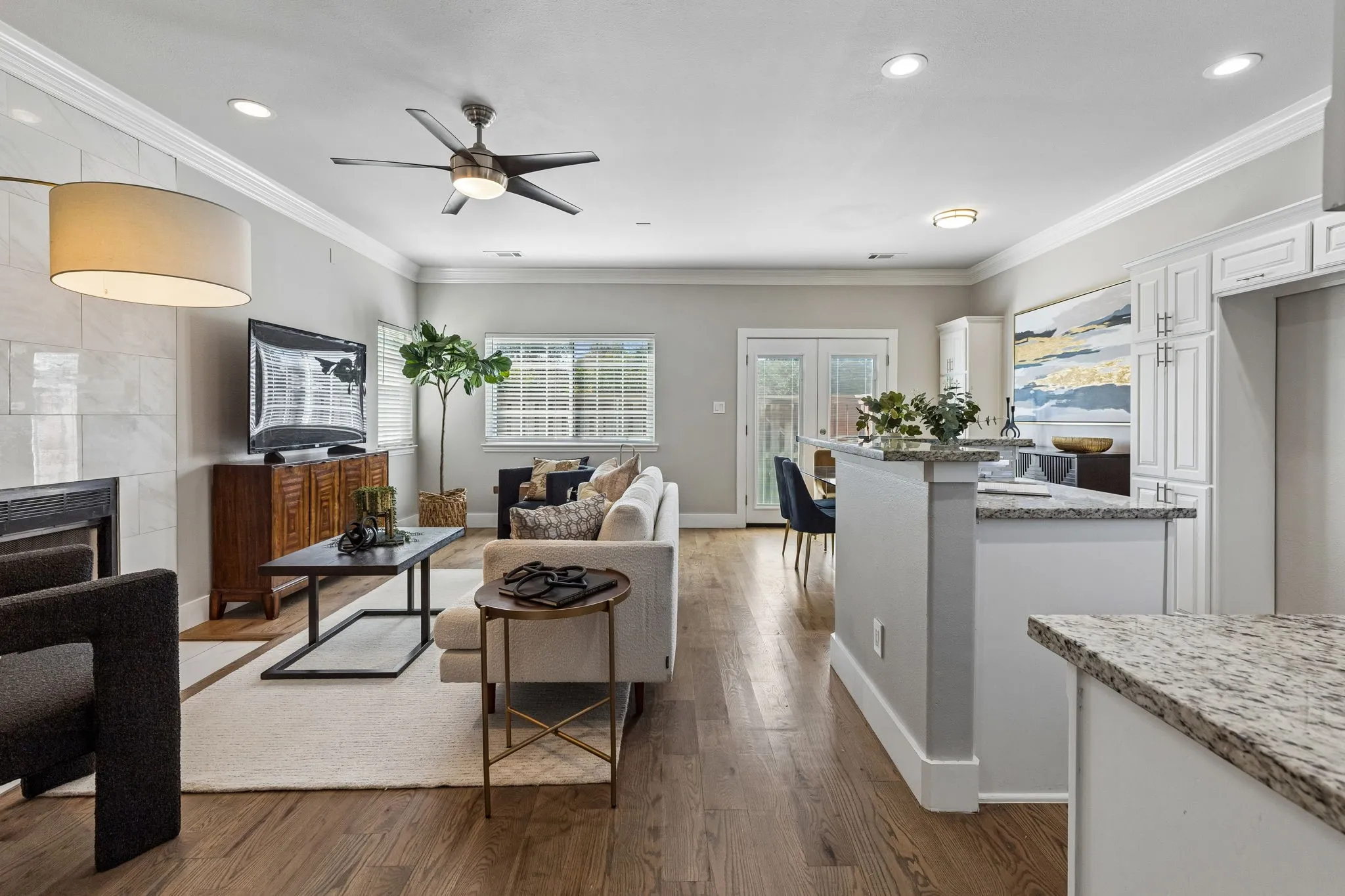 Main living space with ample natural light