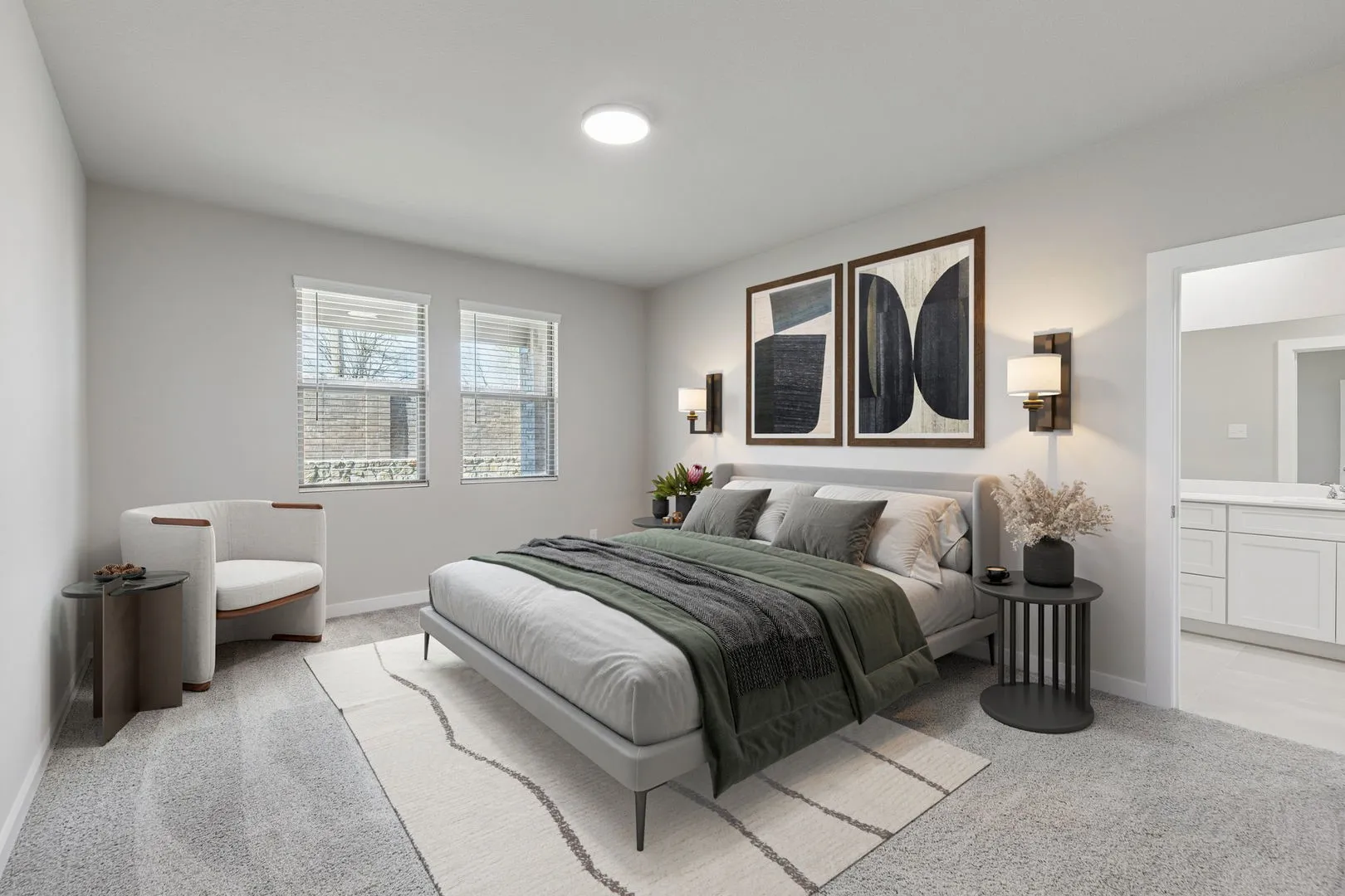 Primary Suite in the Holden home plan – REPRESENTATIVE PHOTO