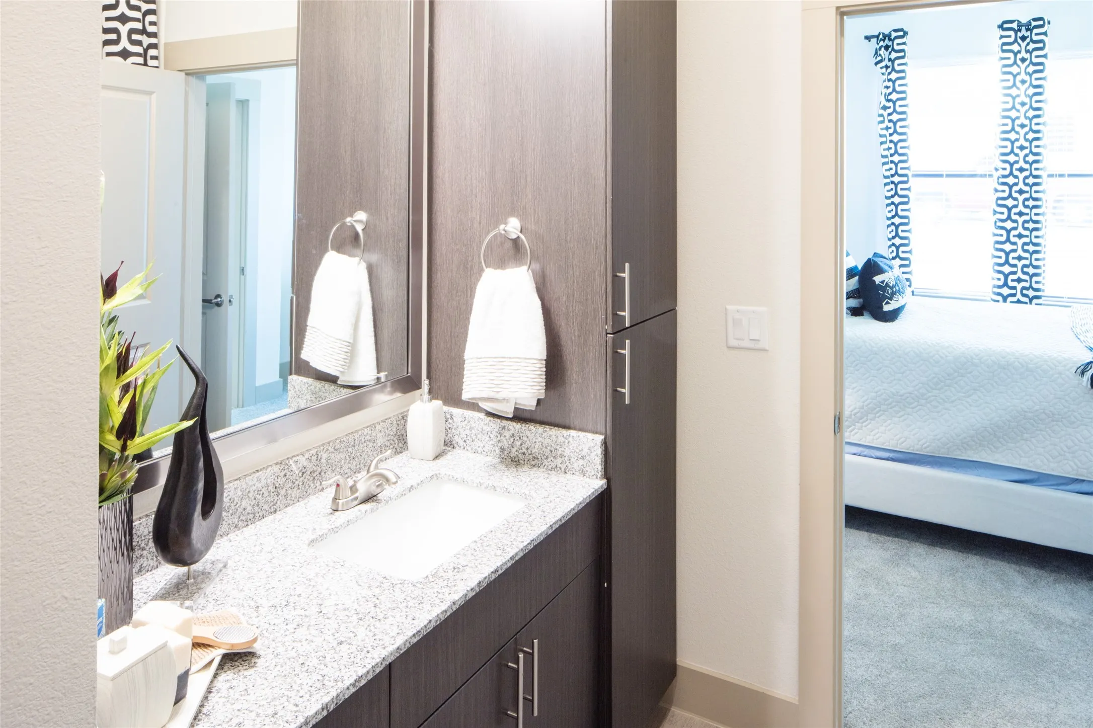 Bathroom featuring vanity