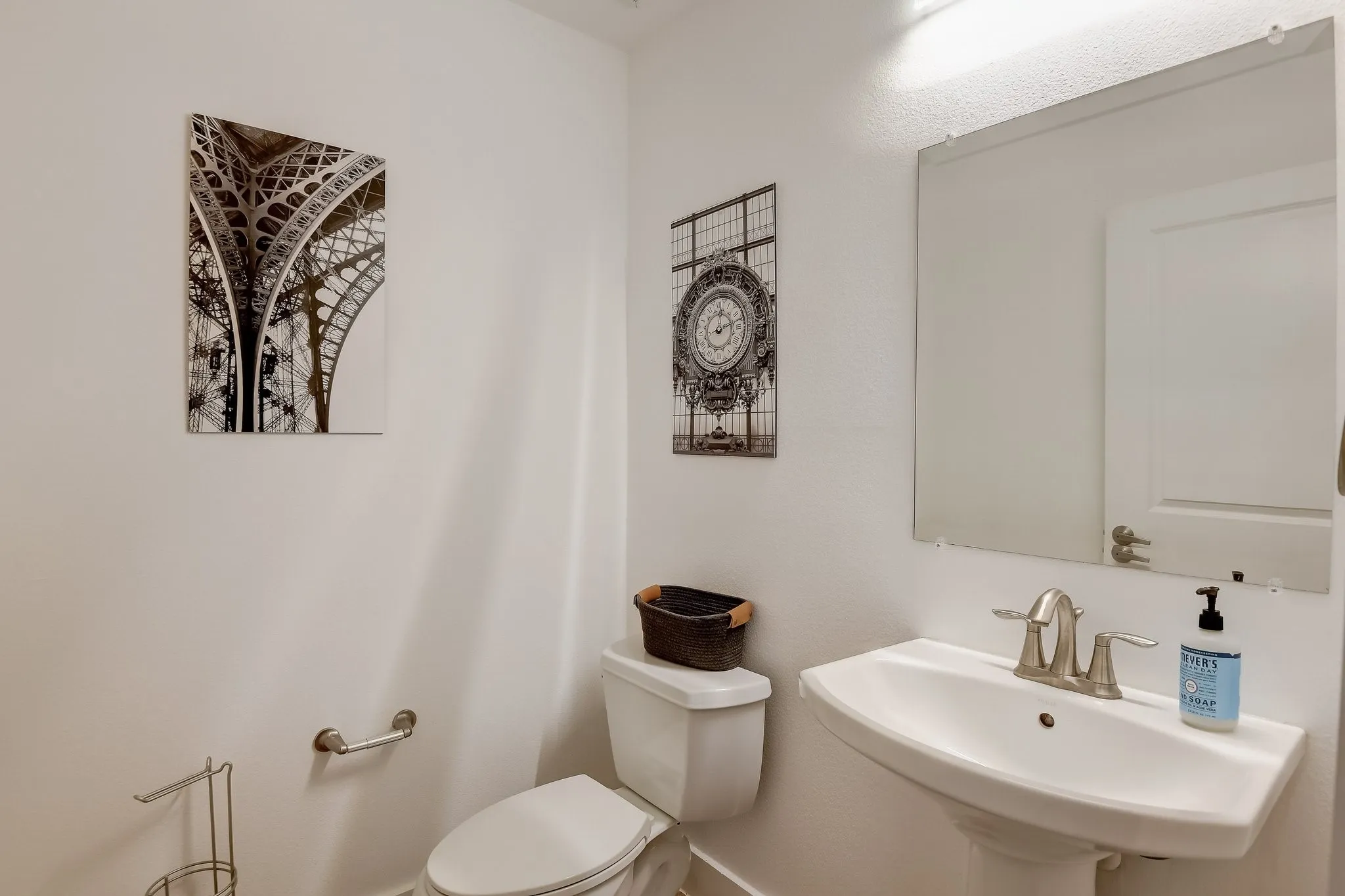 Bathroom with toilet and a sink